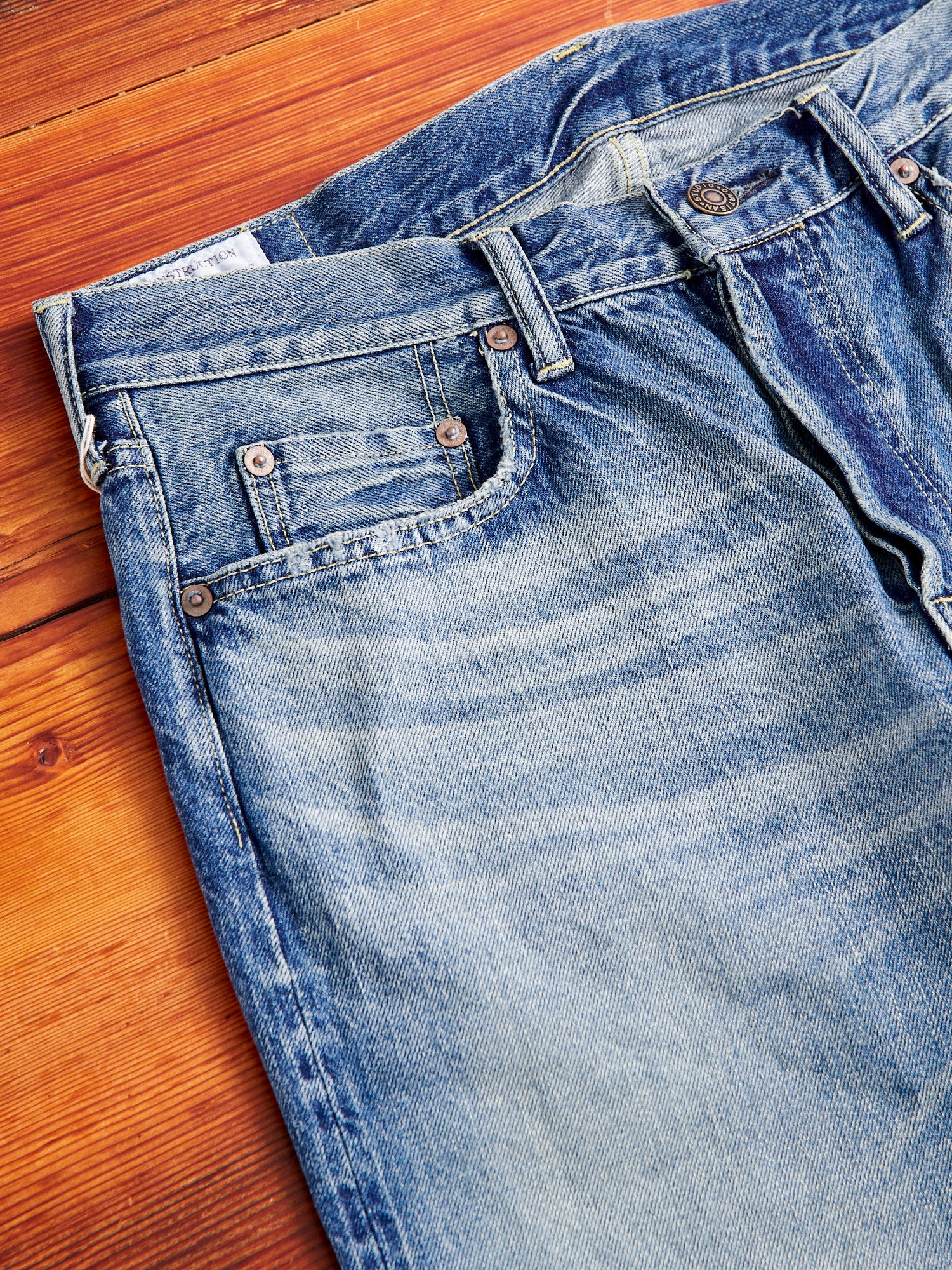 D1811US "1960s Wash" 12.5oz Selvedge Denim - Regular Tapered Fit - Image 4