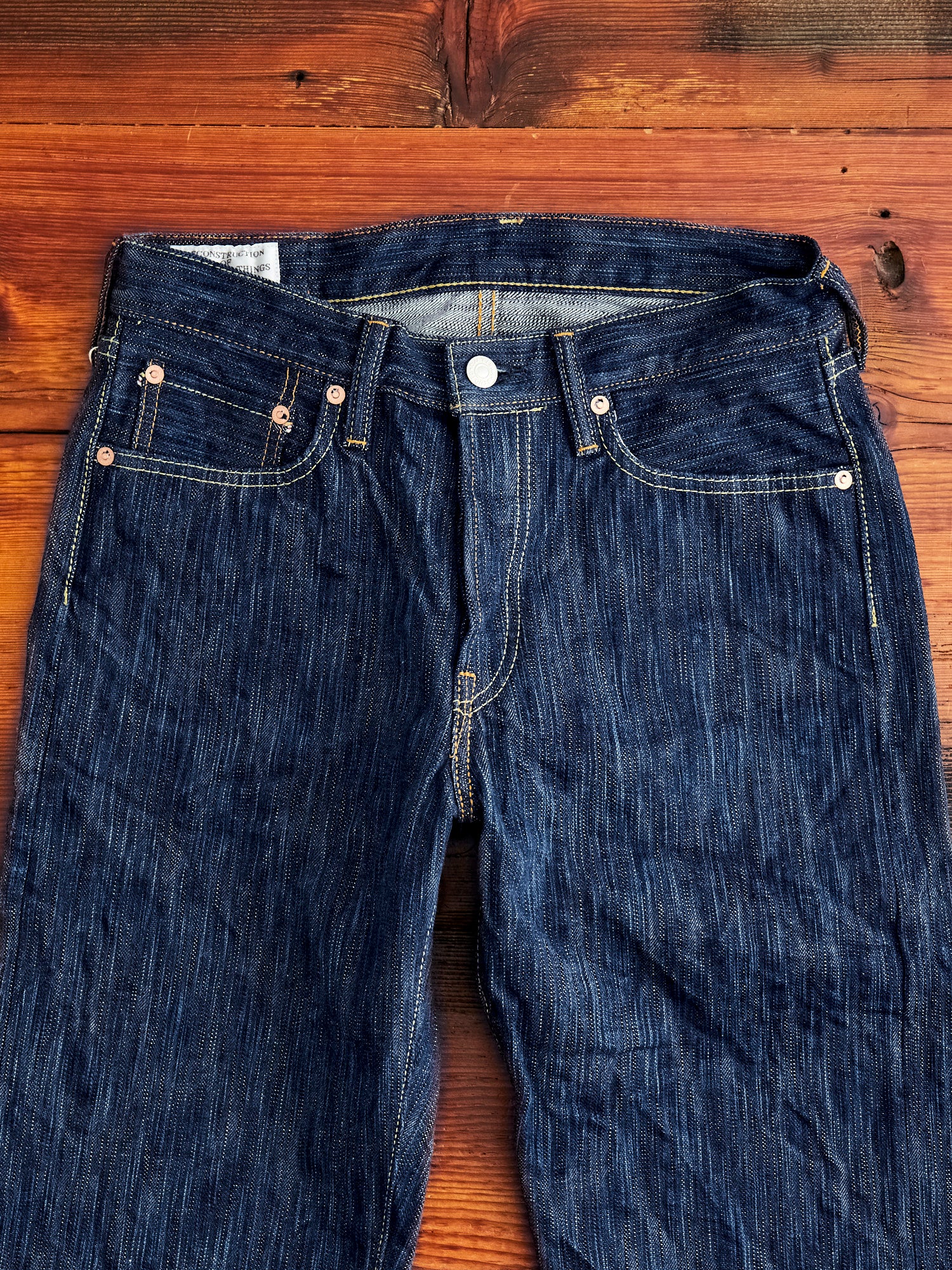 D1866S "Tokushima Awa Shoai" Hand Dyed 15oz Selvedge Denim - Regular Straight Fit - Image 5