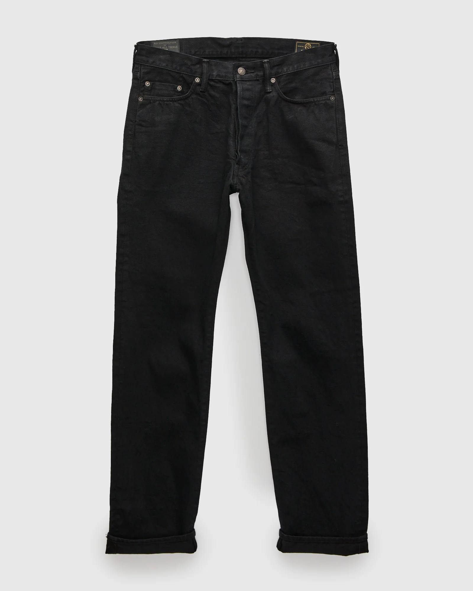 D1899S "Kyoto Montsuki" 13.5oz Kuro Overdye x Natural Indigo Selvedge Denim - Tapered Fit - Image 2