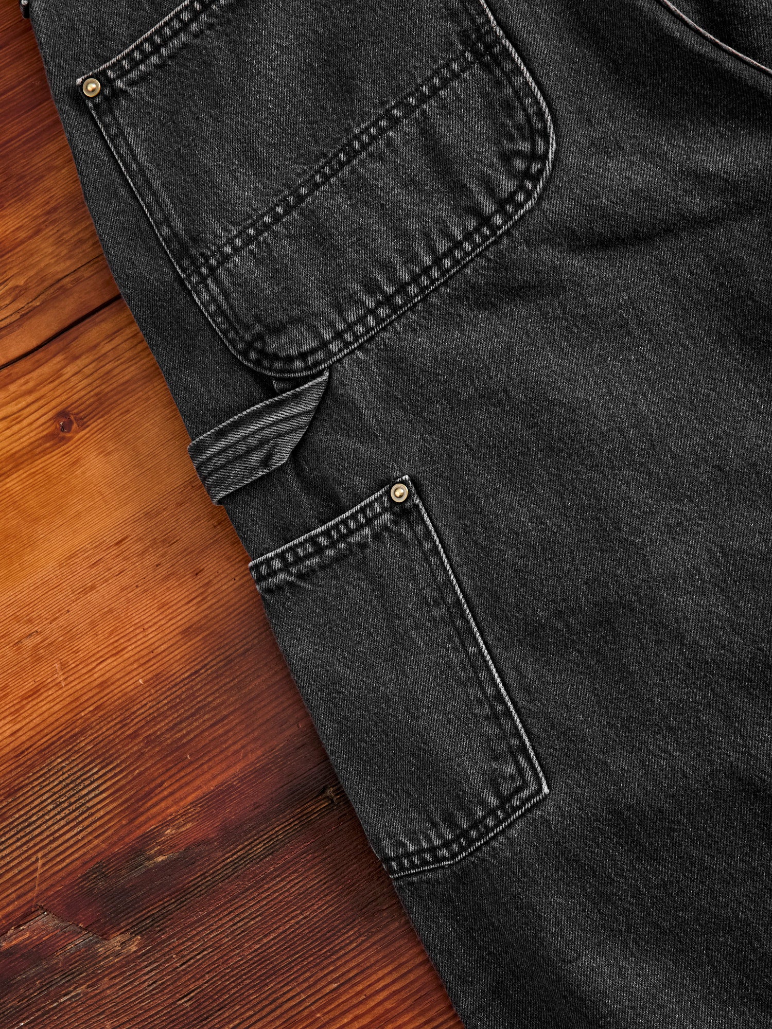 Dad's Fit Painter Pants in Black Stone Denim - Image 7