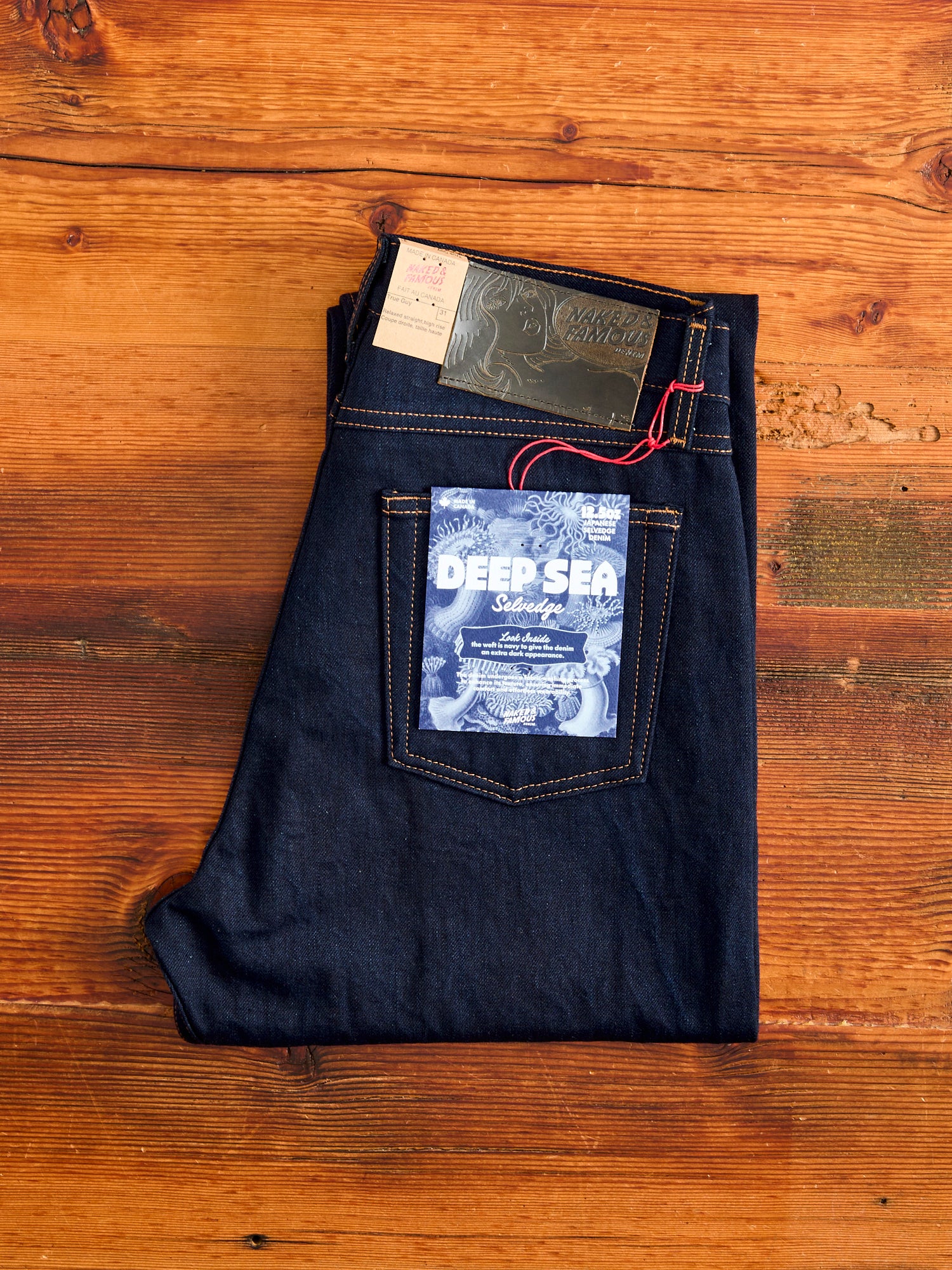 "Deep Sea Selvedge" 12.5oz Double Indigo Selvedge Denim - True Guy Fit - Image 2