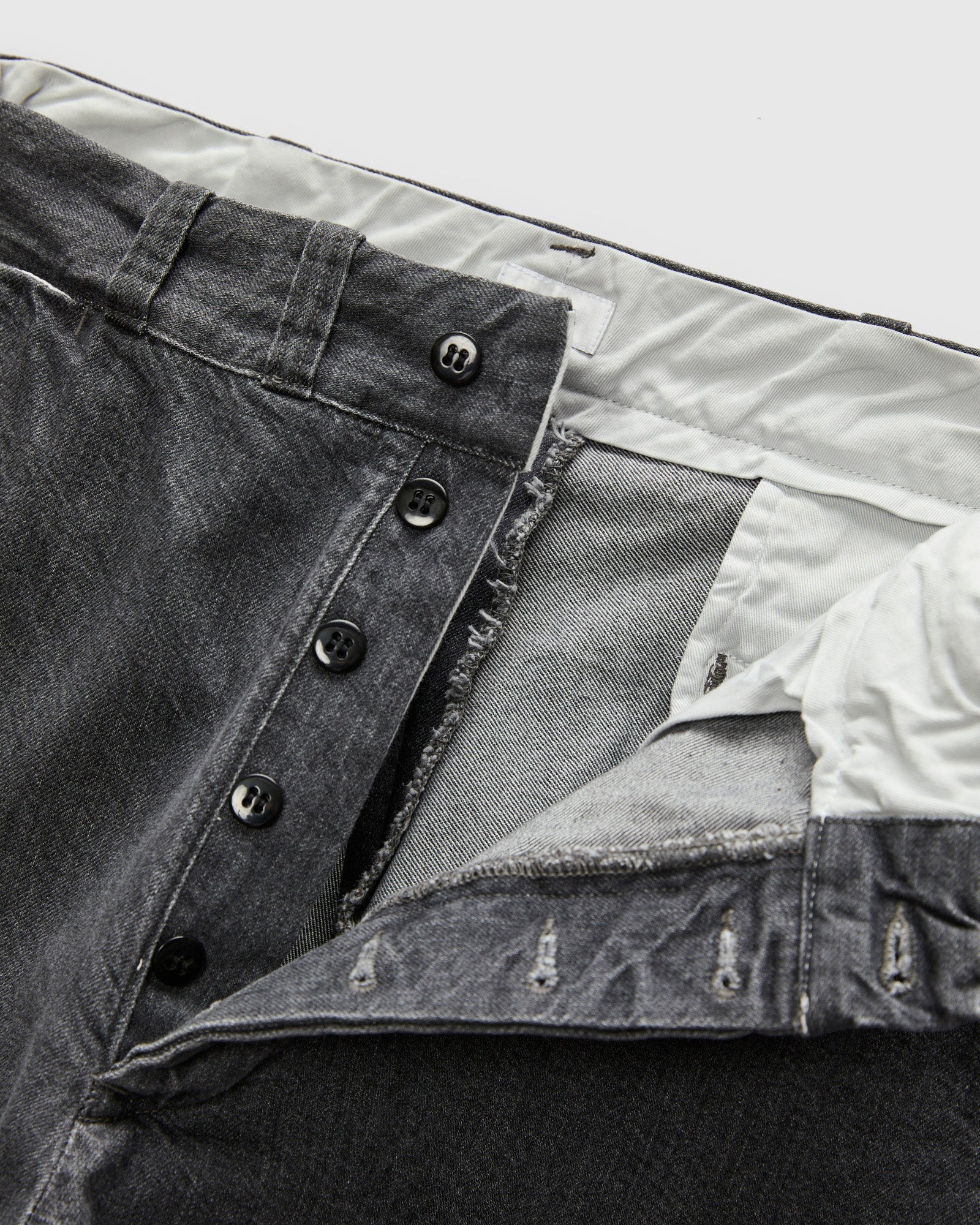 Denim Slacks in Medium Grey - Image 7