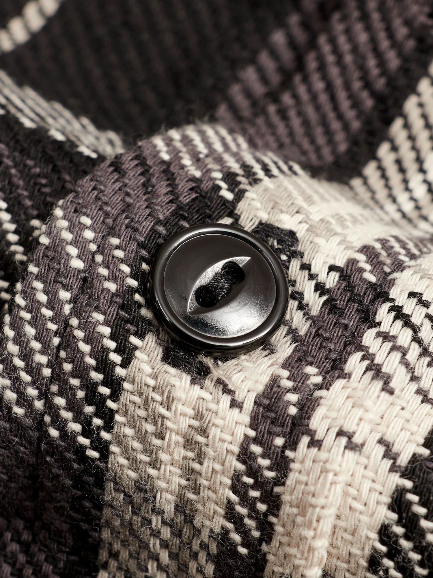 Diggin Shirt in Black Twill Check - Image 5