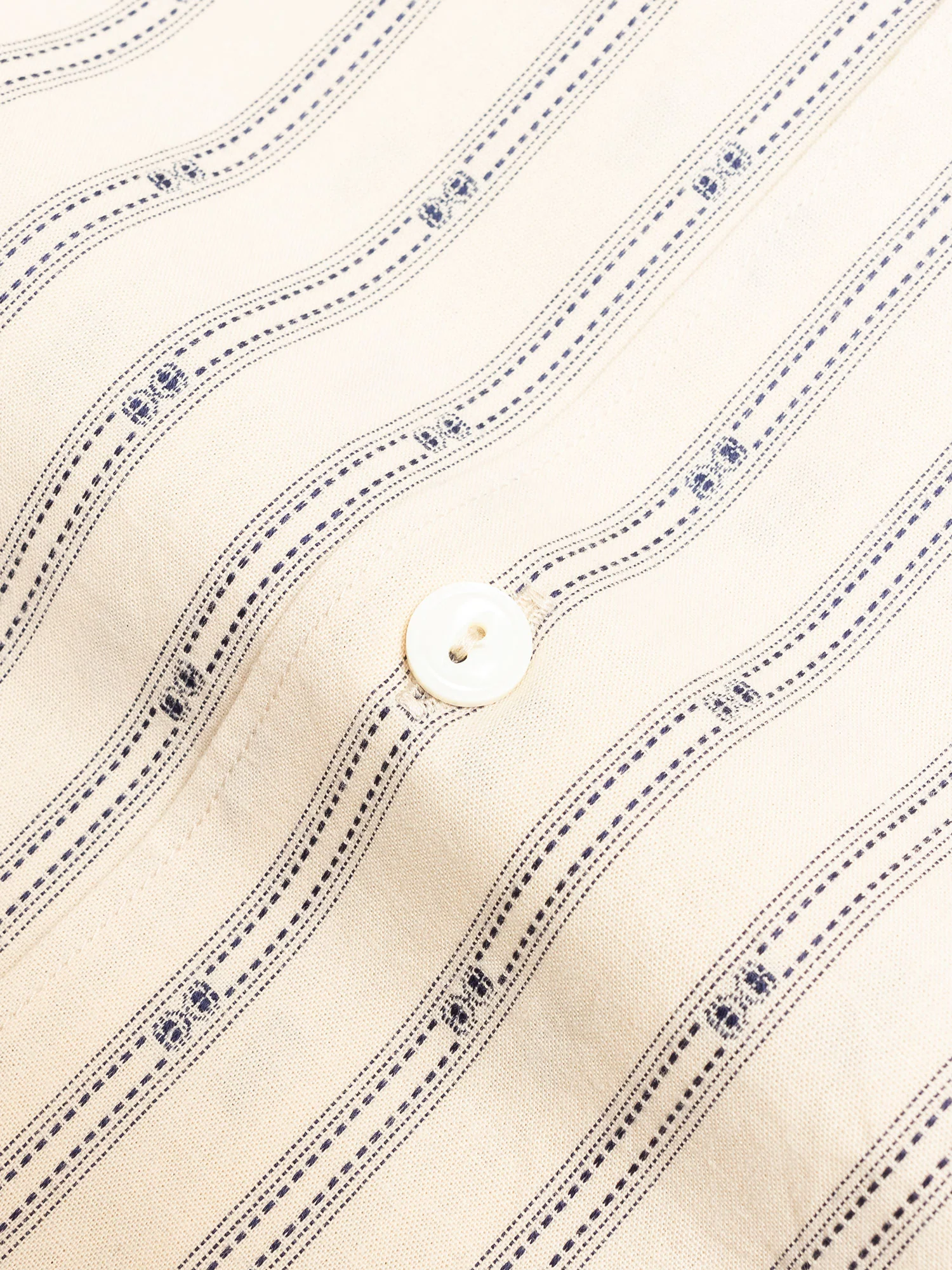 Dobby Stripe Work Shirt in Natural - Image 5