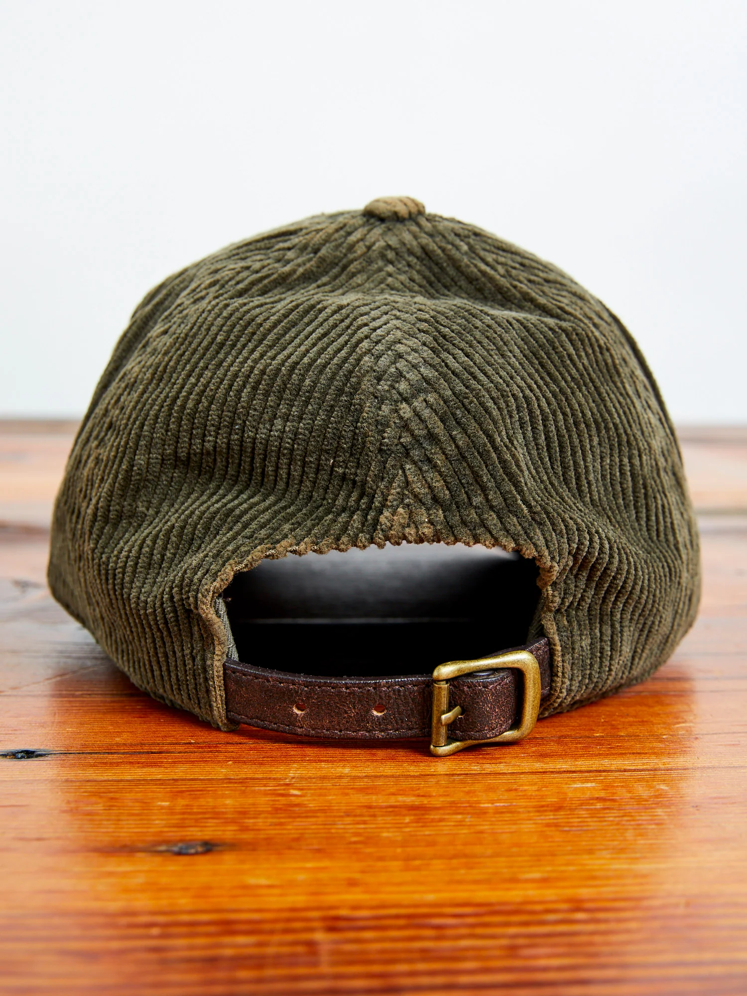 Dog Patch Corduroy Baseball Cap in Moss Green - Image 3