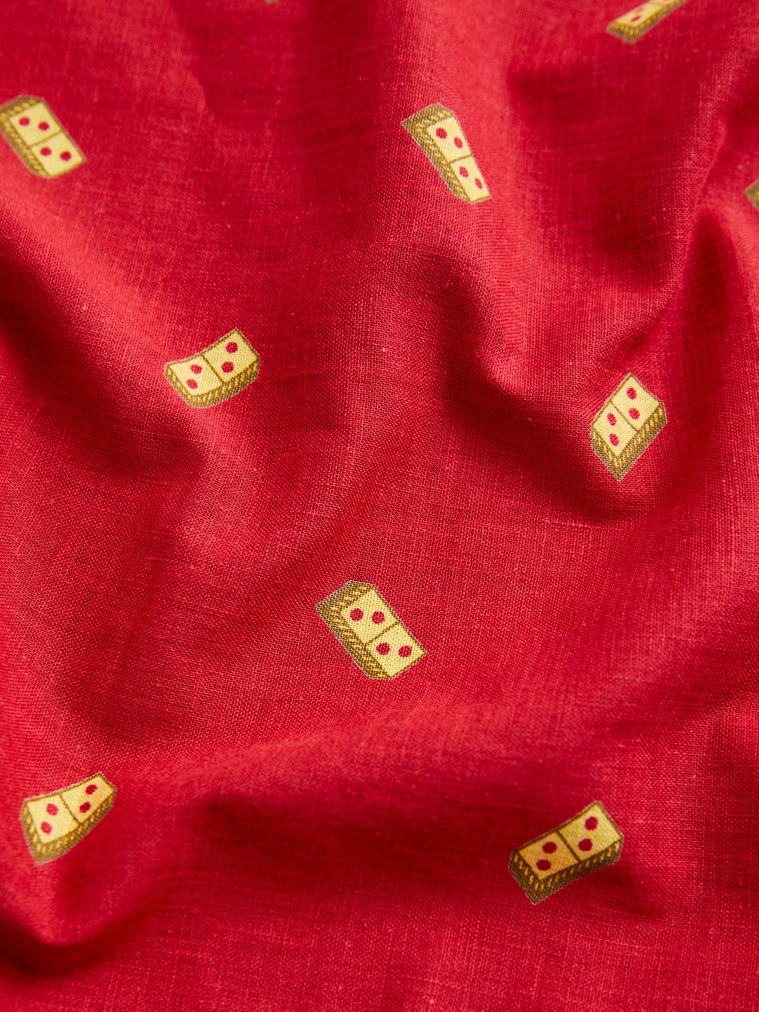 Domino Selvedge Bandanna in Red - Image 4