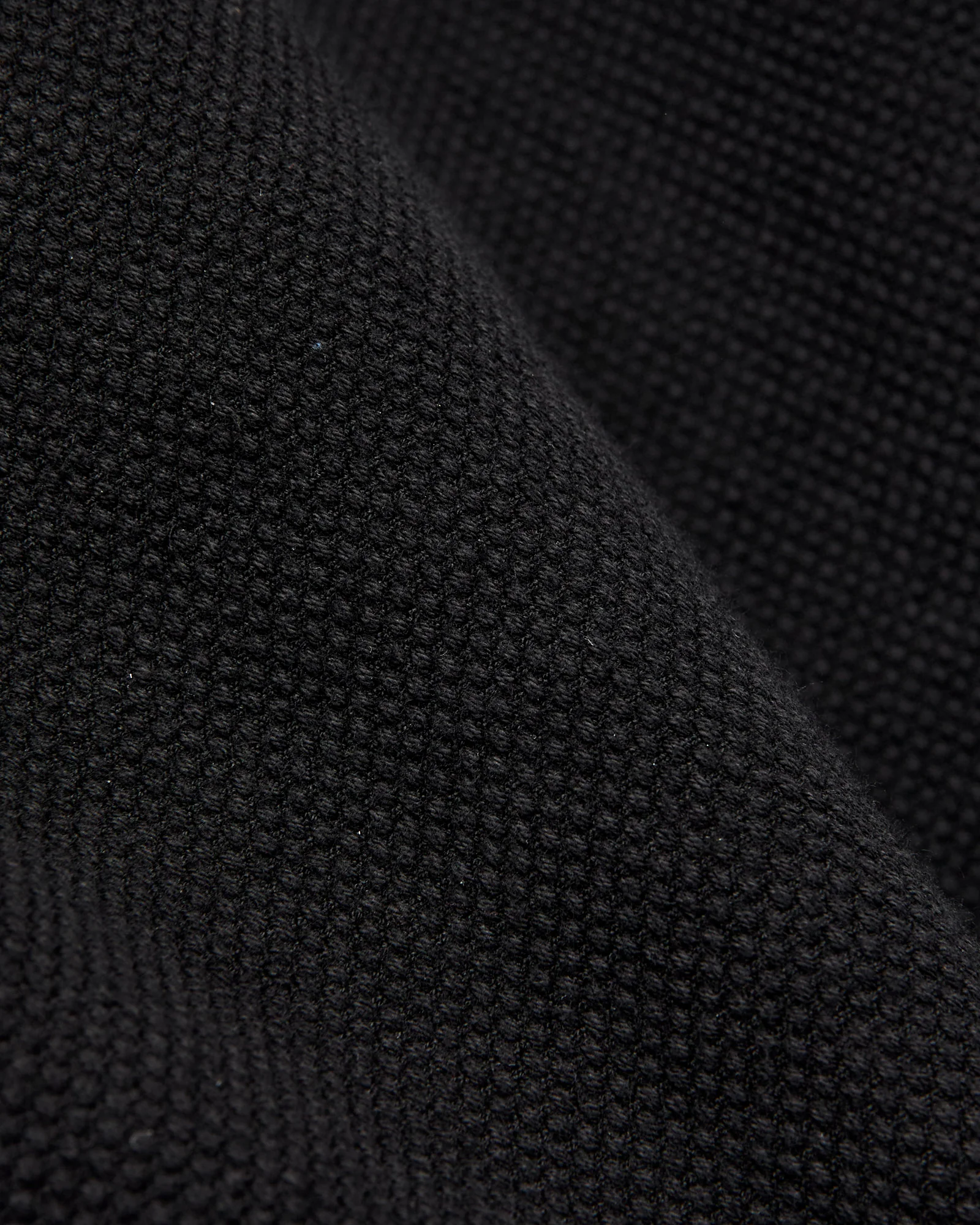 Double Cloth Sashiko Coverall Jacket in Black - Image 9