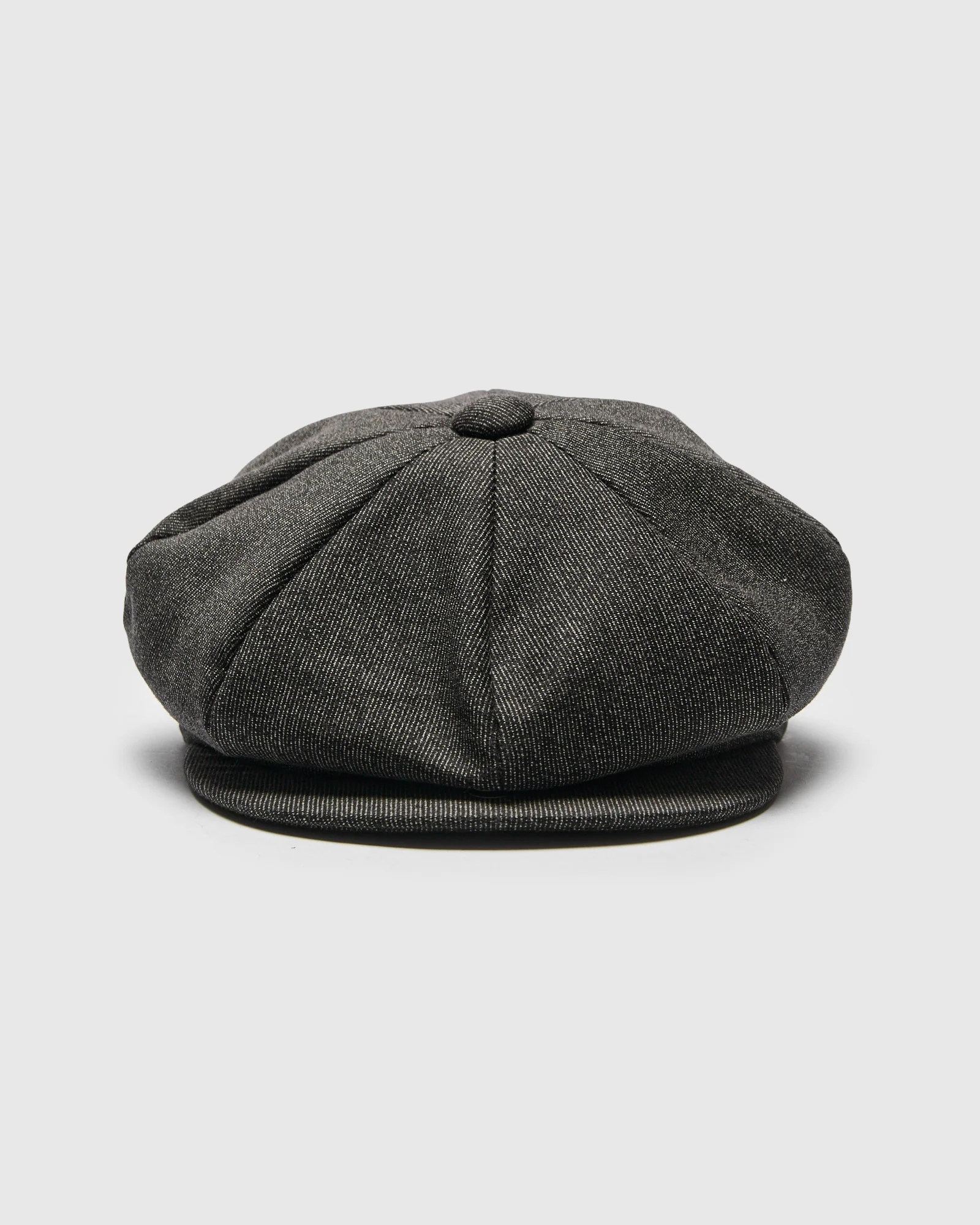 Double Diamond Printed Newsboy Cap in Salt & Pepper - Image 2