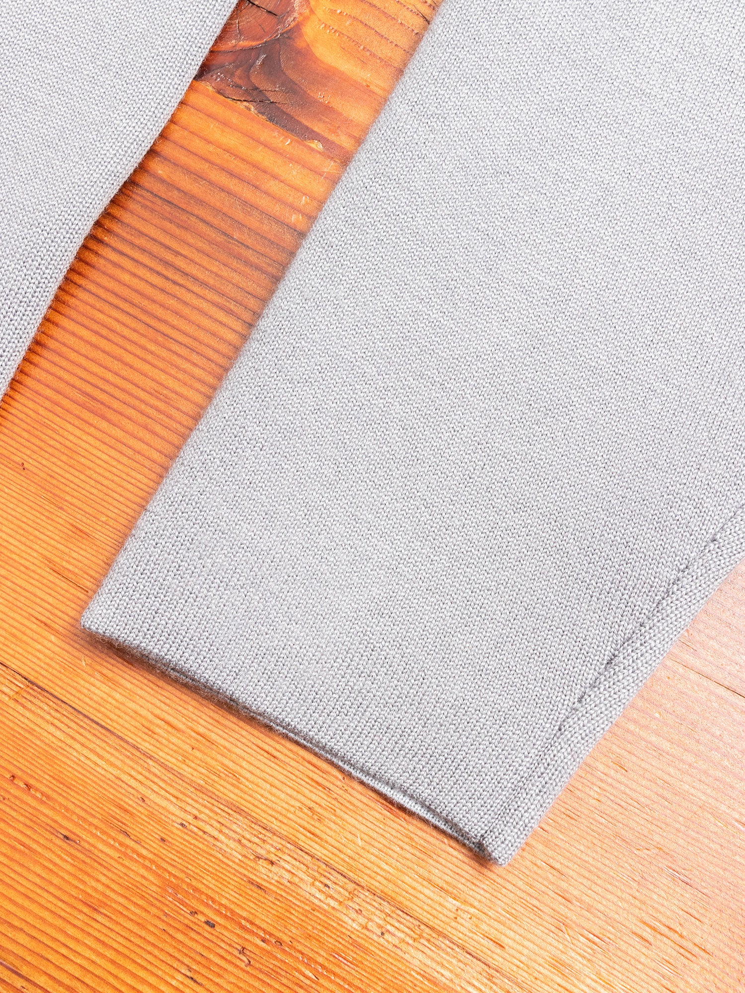 Double Face Wool Crewneck Sweater in Grey - Image 3
