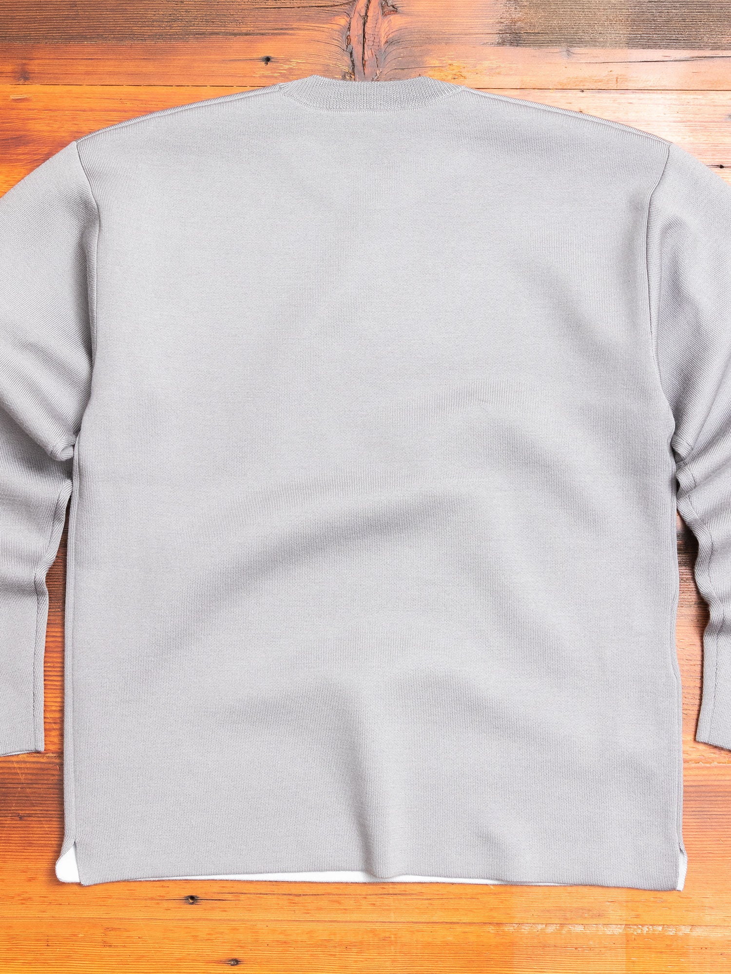 Double Face Wool Crewneck Sweater in Grey - Image 6