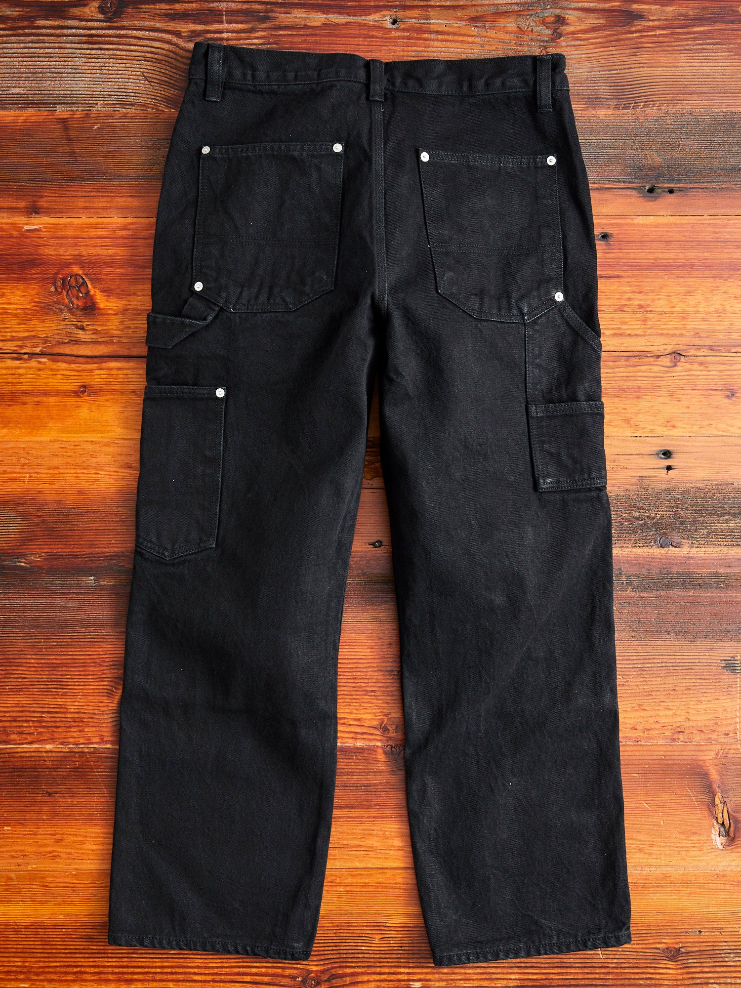 Double Knee Pants in Black Denim - Image 13