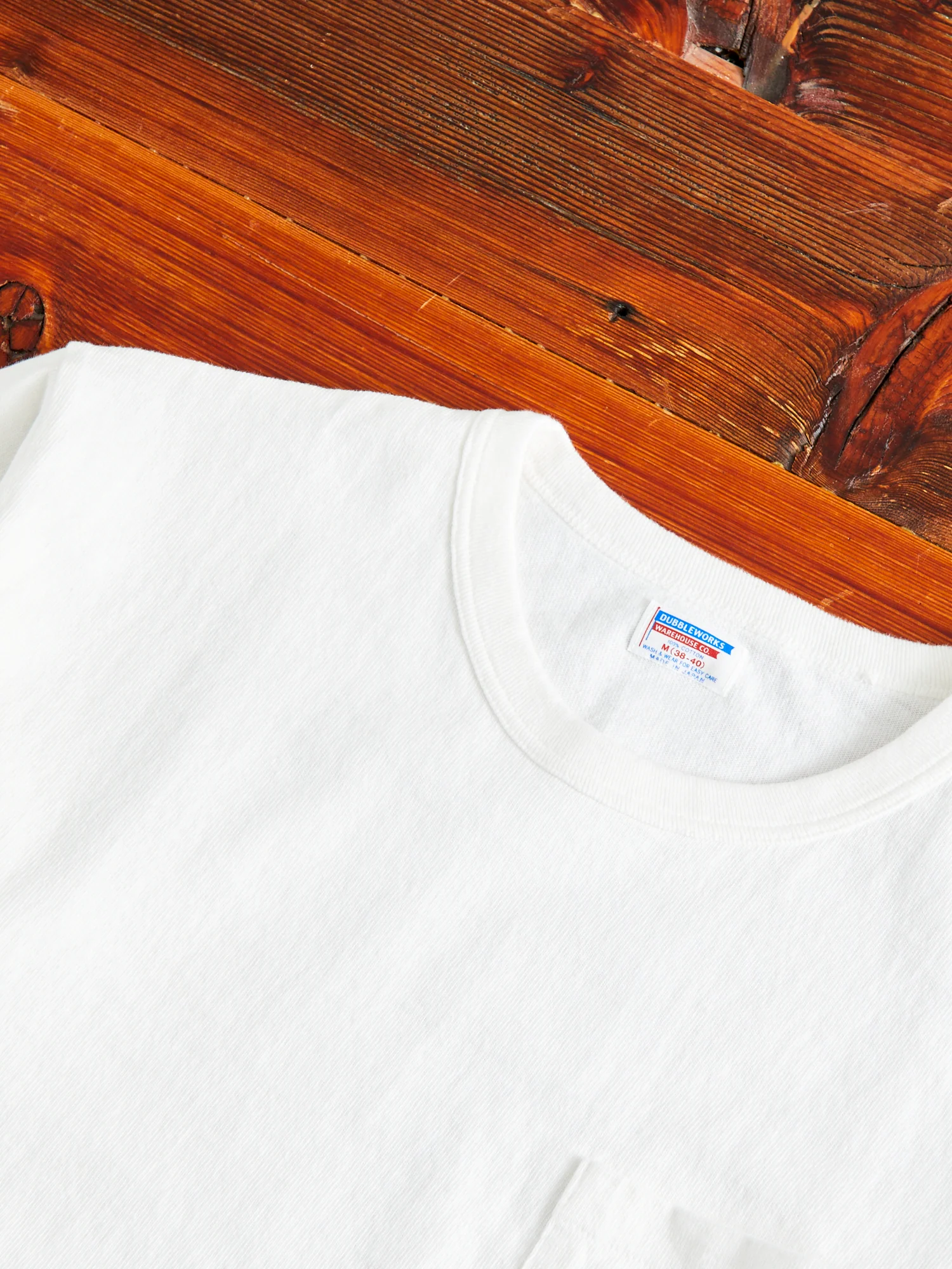 Stand Wheeler Pocket T-Shirt in Off White - Image 3