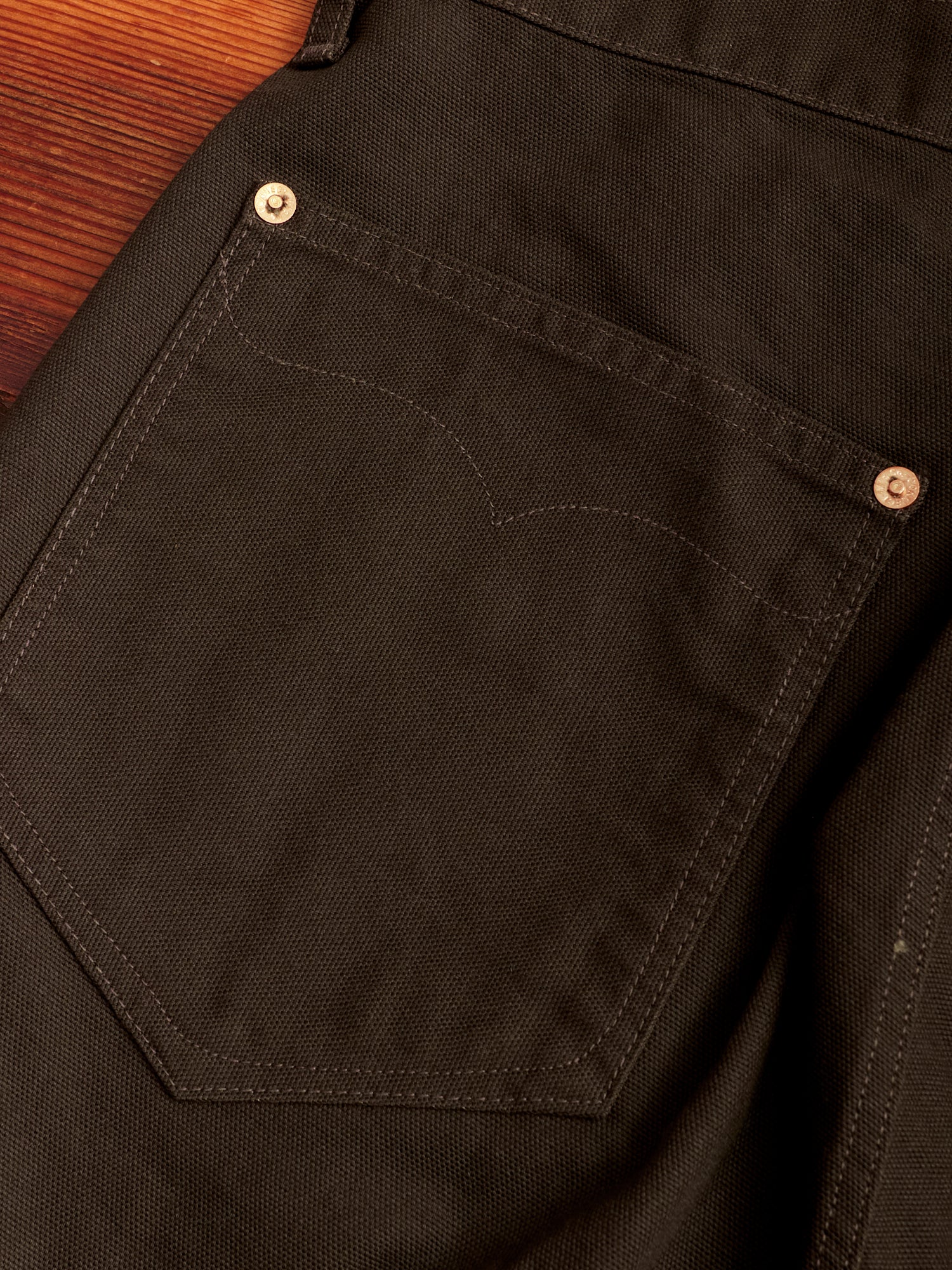 Duck Canvas Work Pants in Charcoal Grey - Image 9