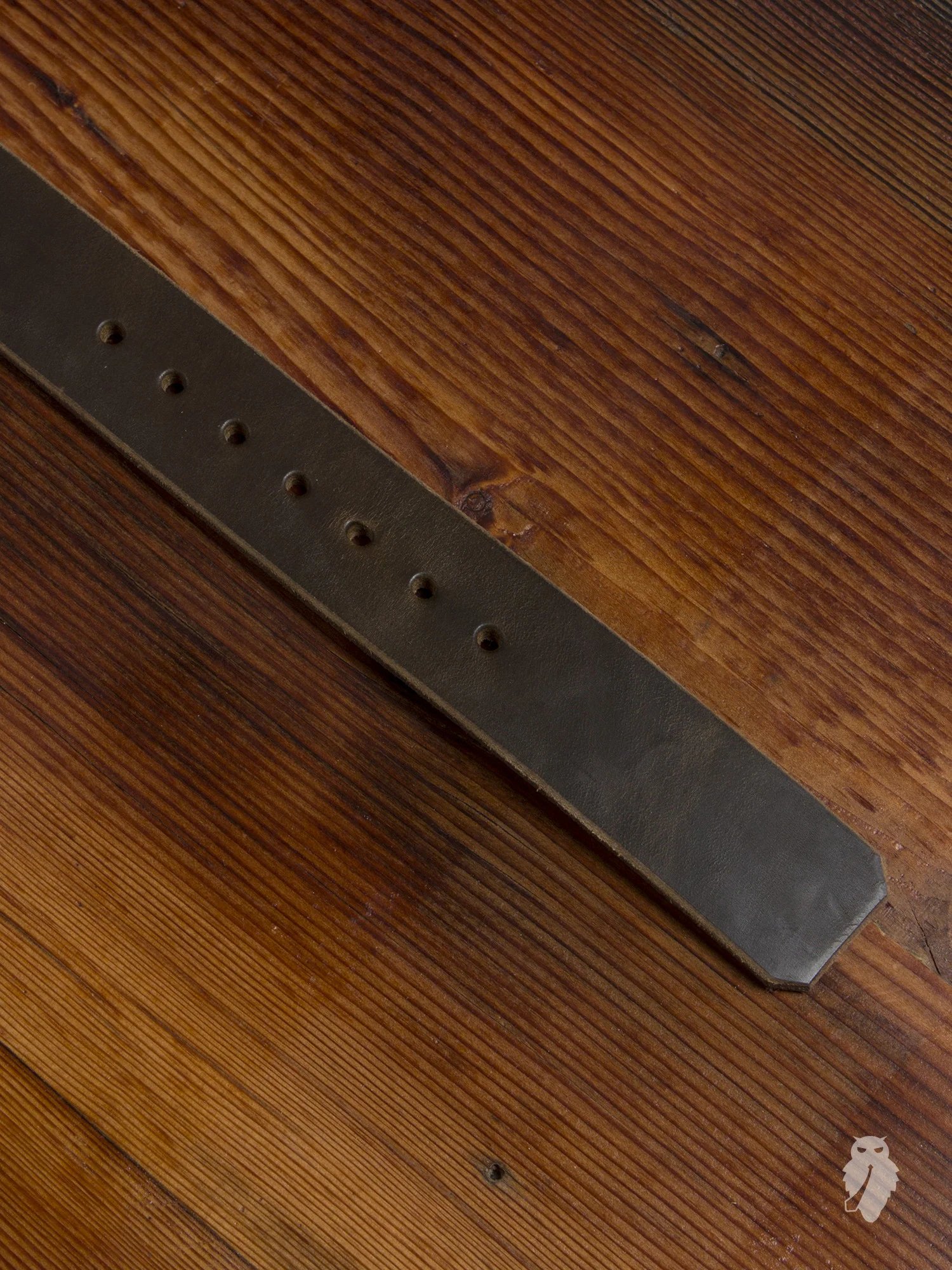 "Dustin Belt" in Hand Stained Olive - Image 4