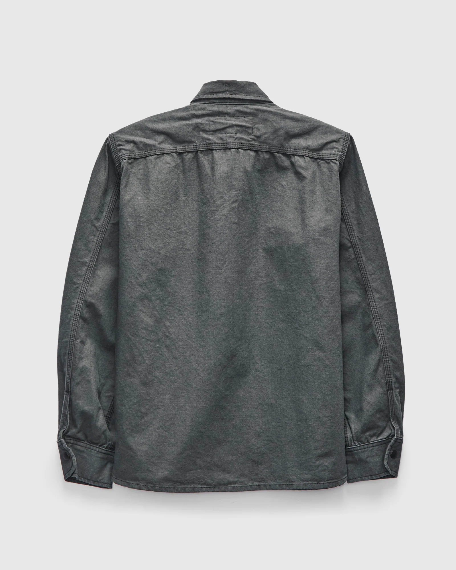 Dyed Canvas Work Shirt in Ash - Image 2