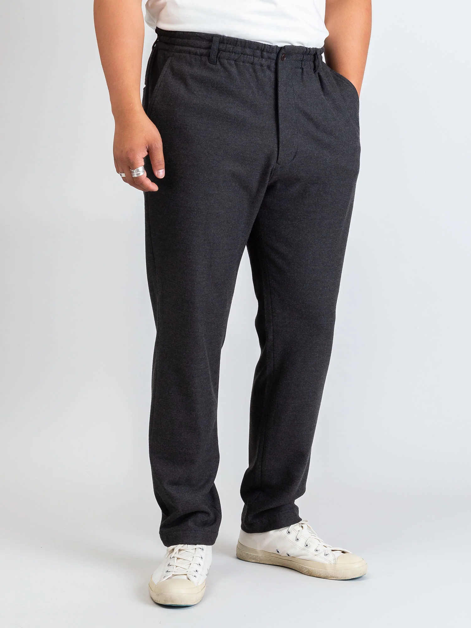 Easy Pants in Brushed Charcoal - Image 2