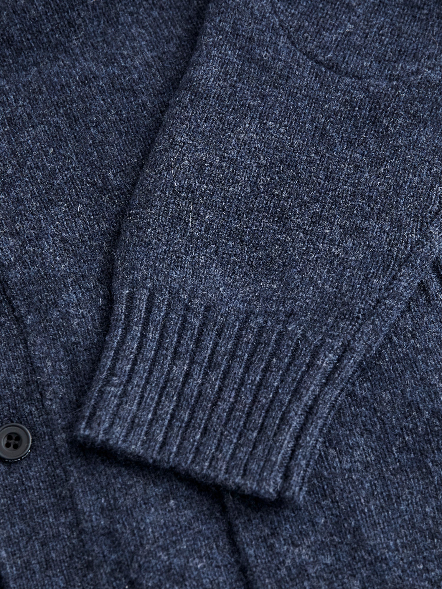 Elbow Patch 7G Cardigan in Navy - Image 6