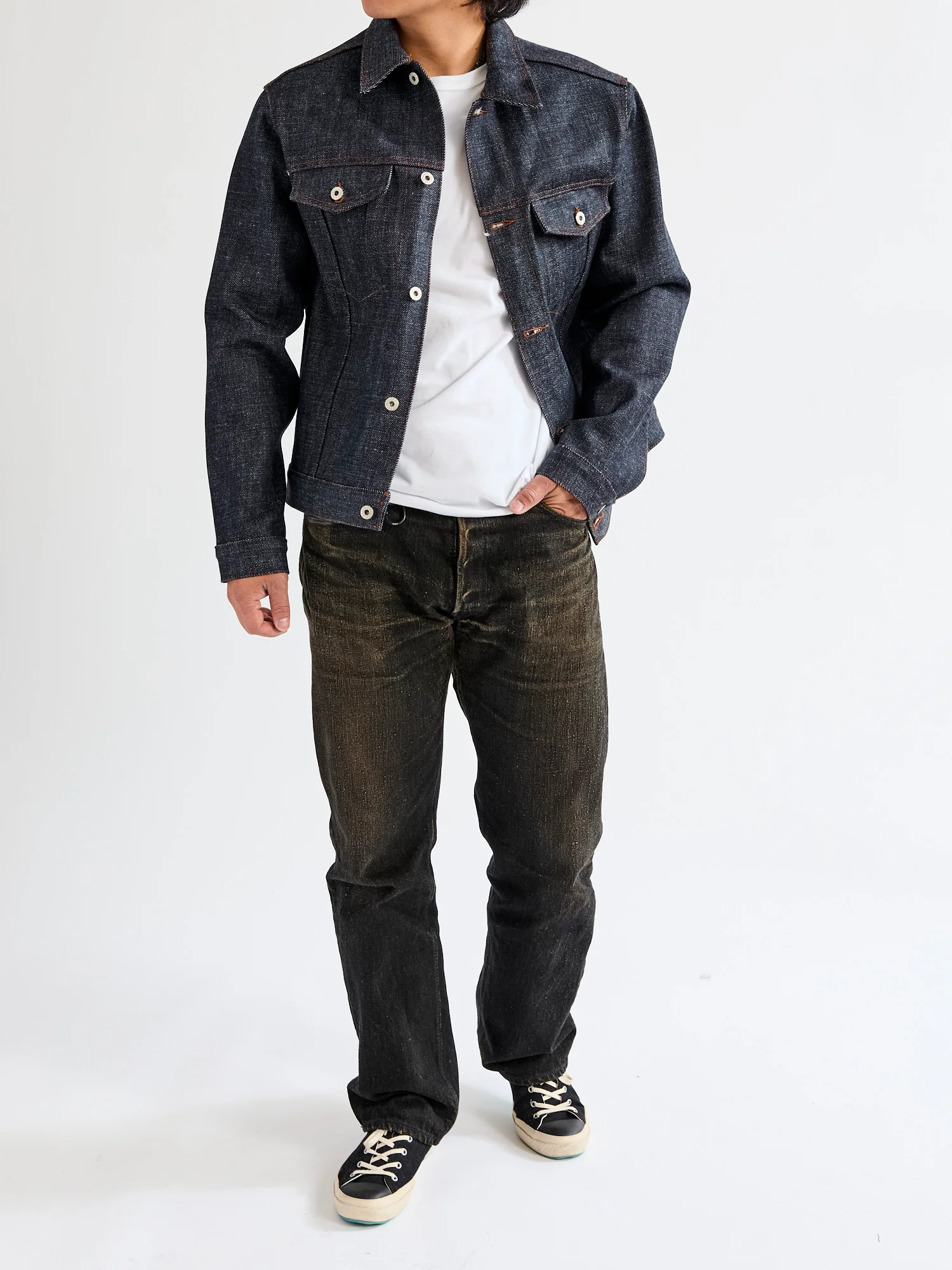 "Elephant 13 - Red Core" 21oz Selvedge Denim Jacket - Image 17