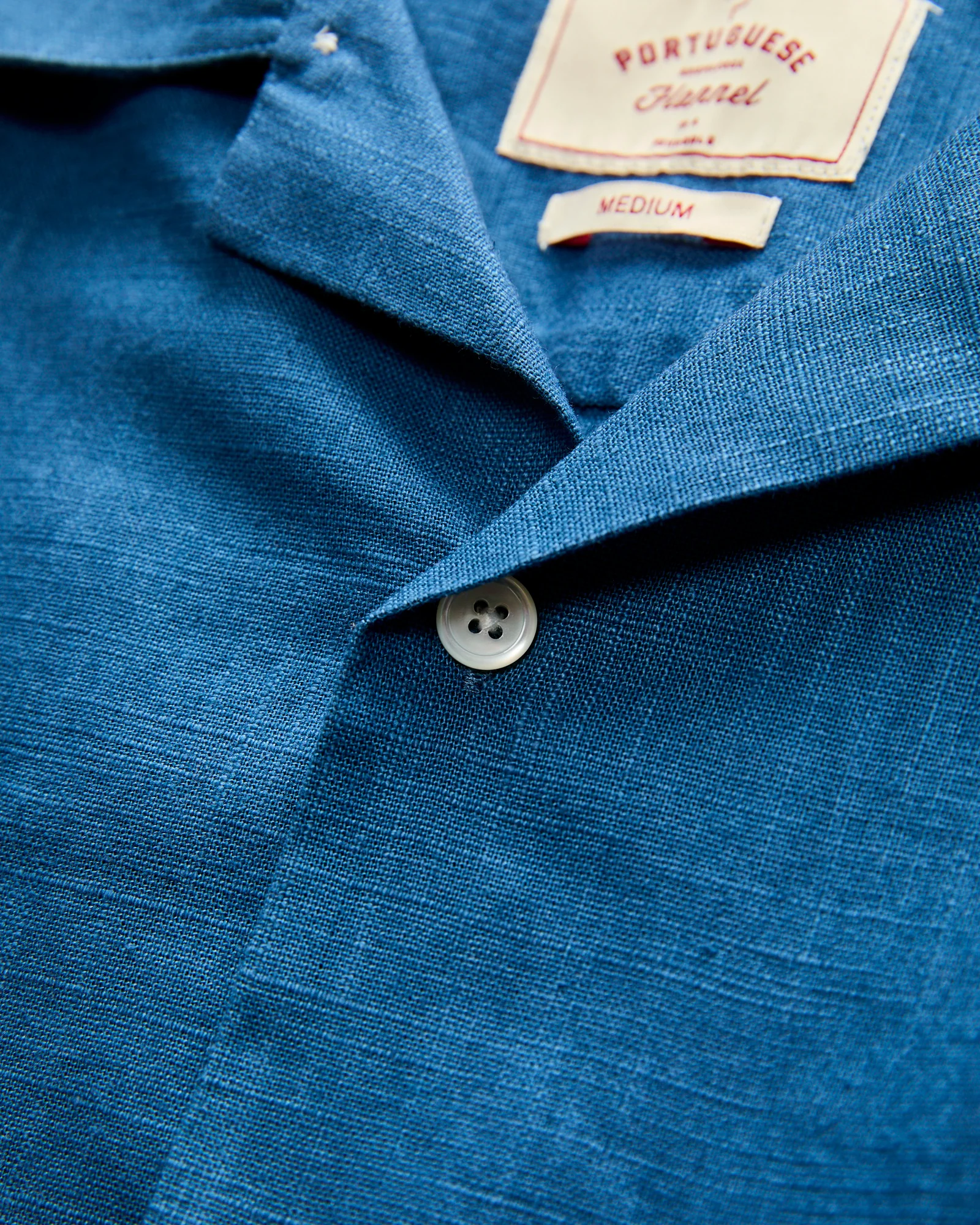 Embroidery Nature Ramie Shirt in Blue - Image 5