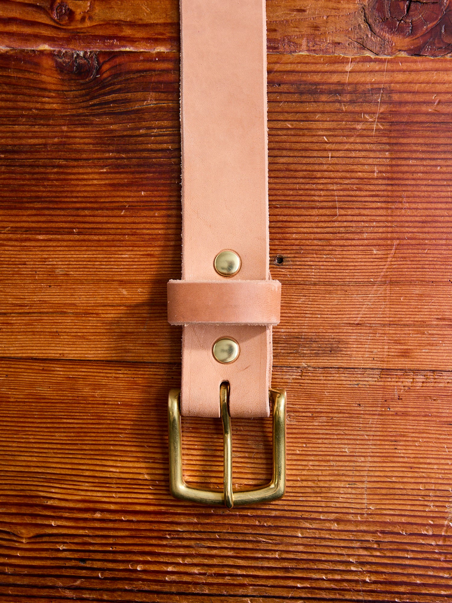 Essential Belt in Natural Horsehide - Image 3