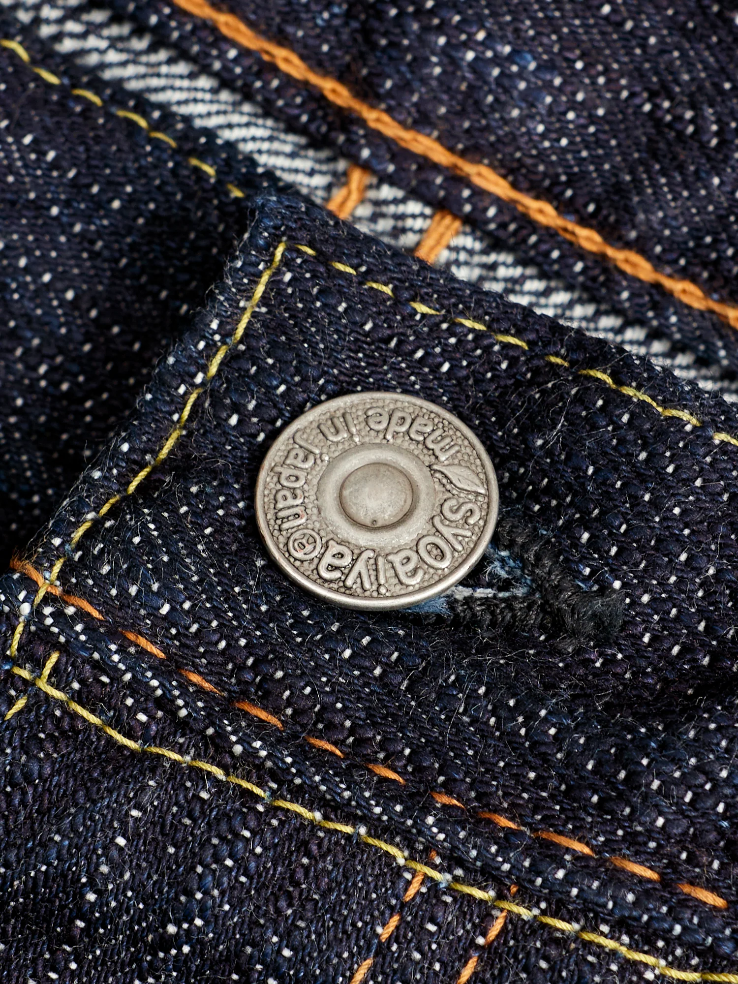EX-003 "Extra Slub" 17.5oz Rinsed Selvedge Denim - Regular Straight Fit - Image 7
