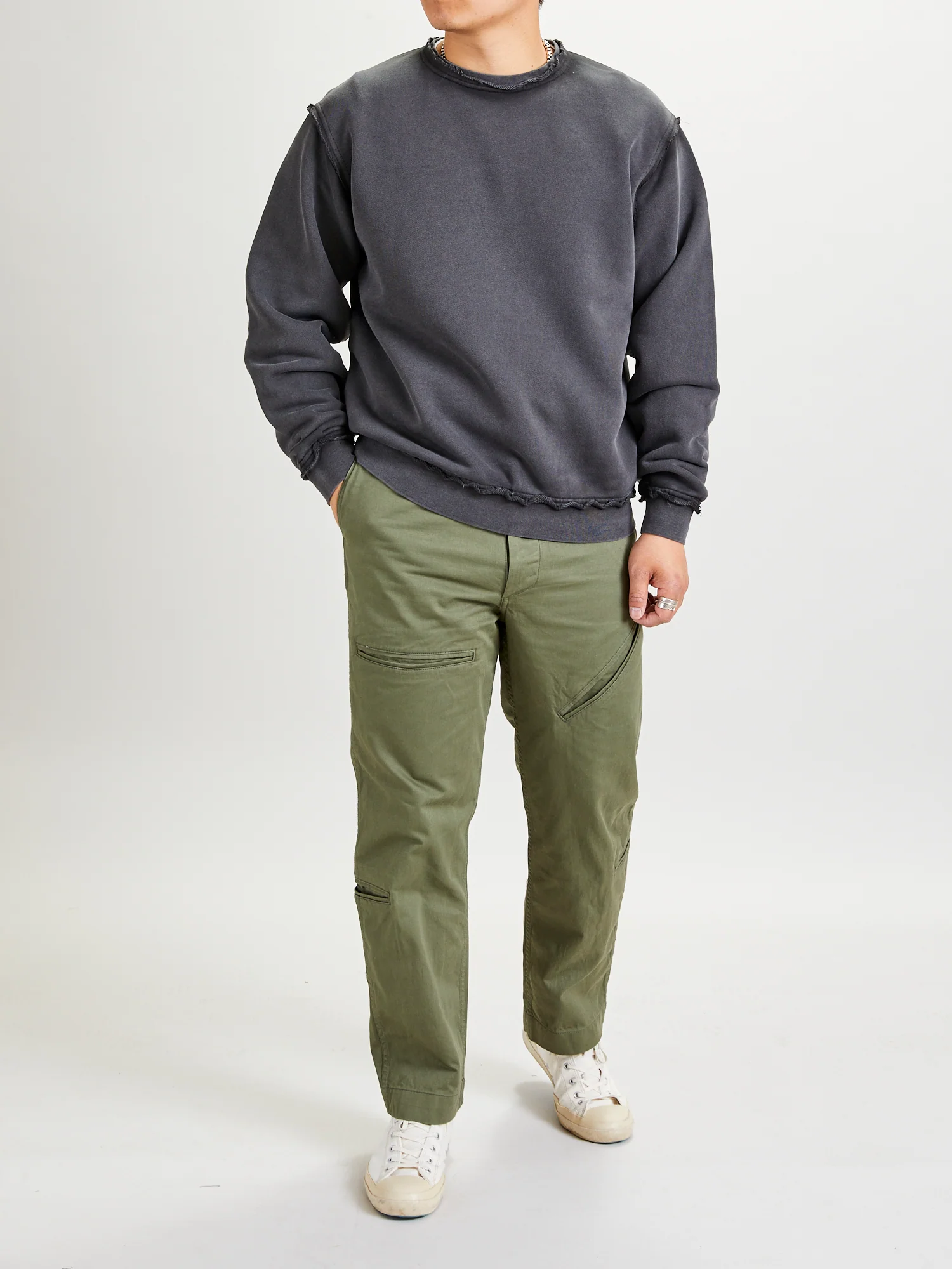 Explorer 10P Pants in Olive Backsatin - Image 12