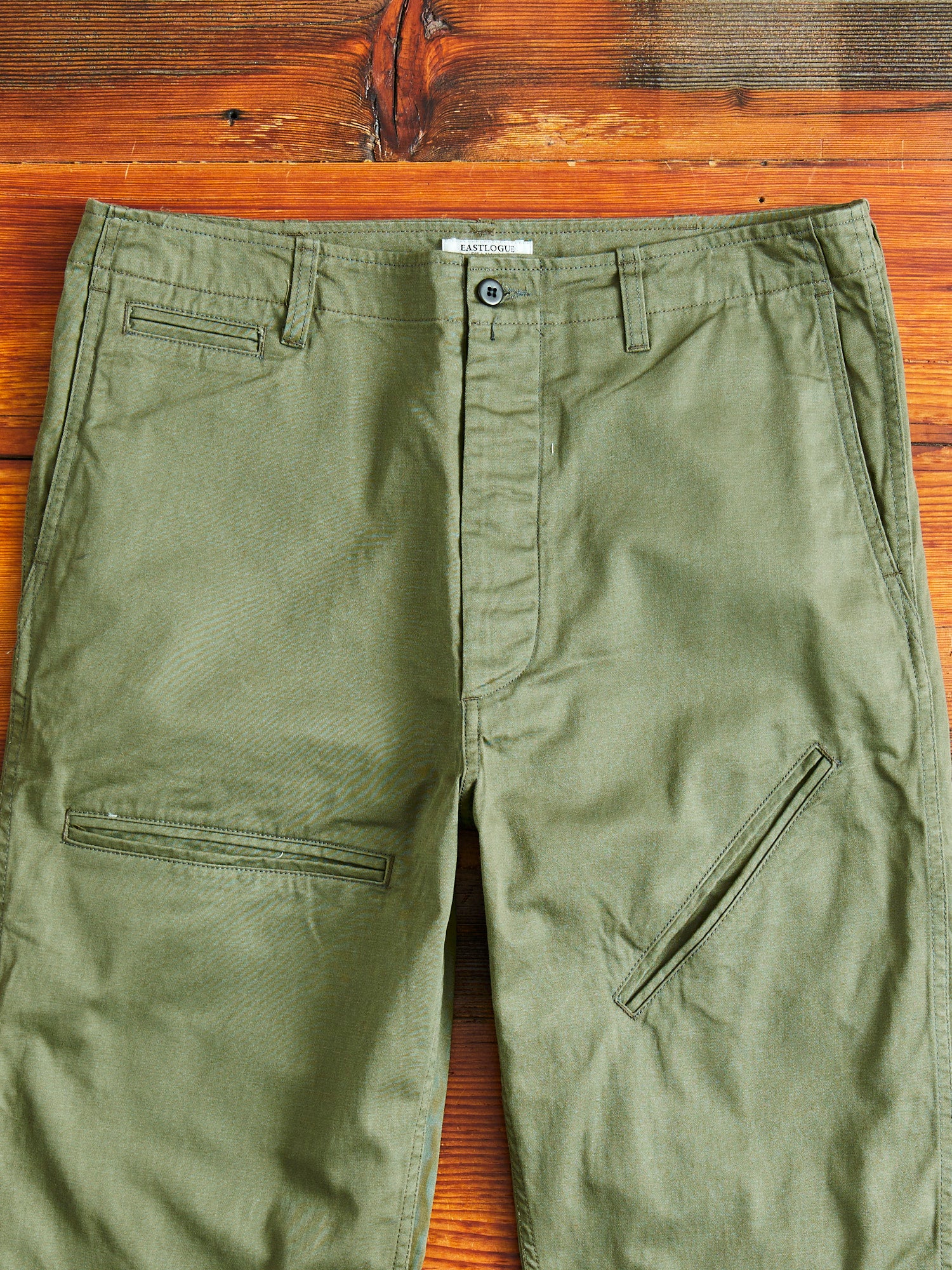 Explorer 10P Pants in Olive Backsatin - Image 3
