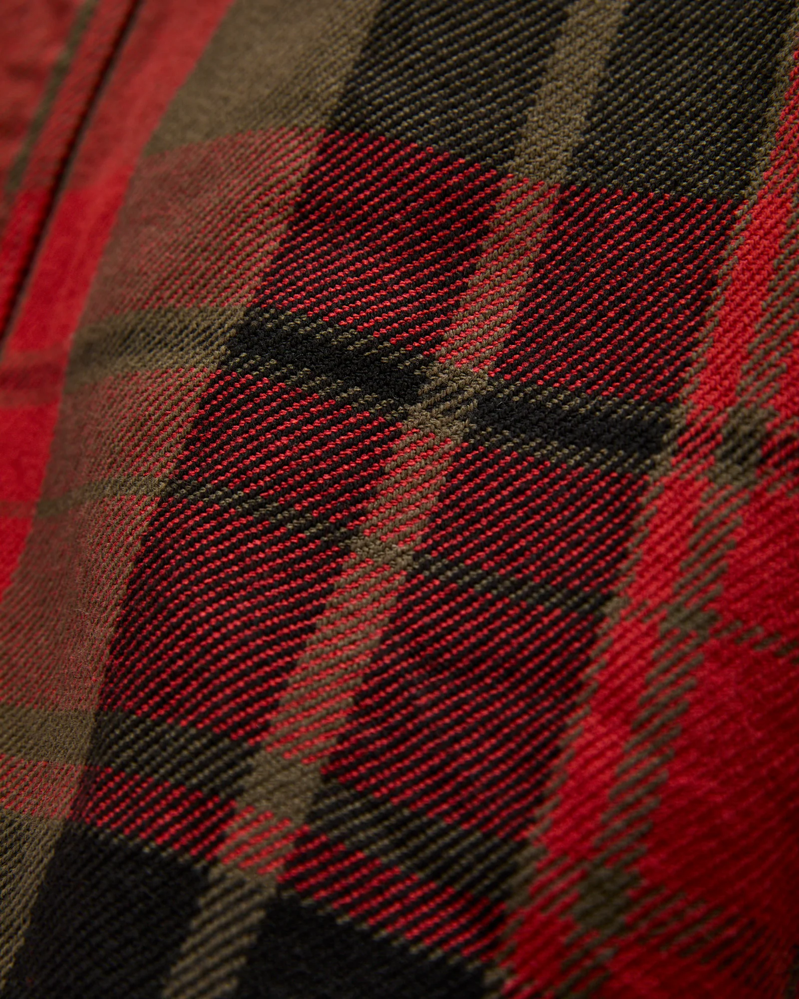 Extra Heavy Flannel Shirt in Red Moss - Image 7