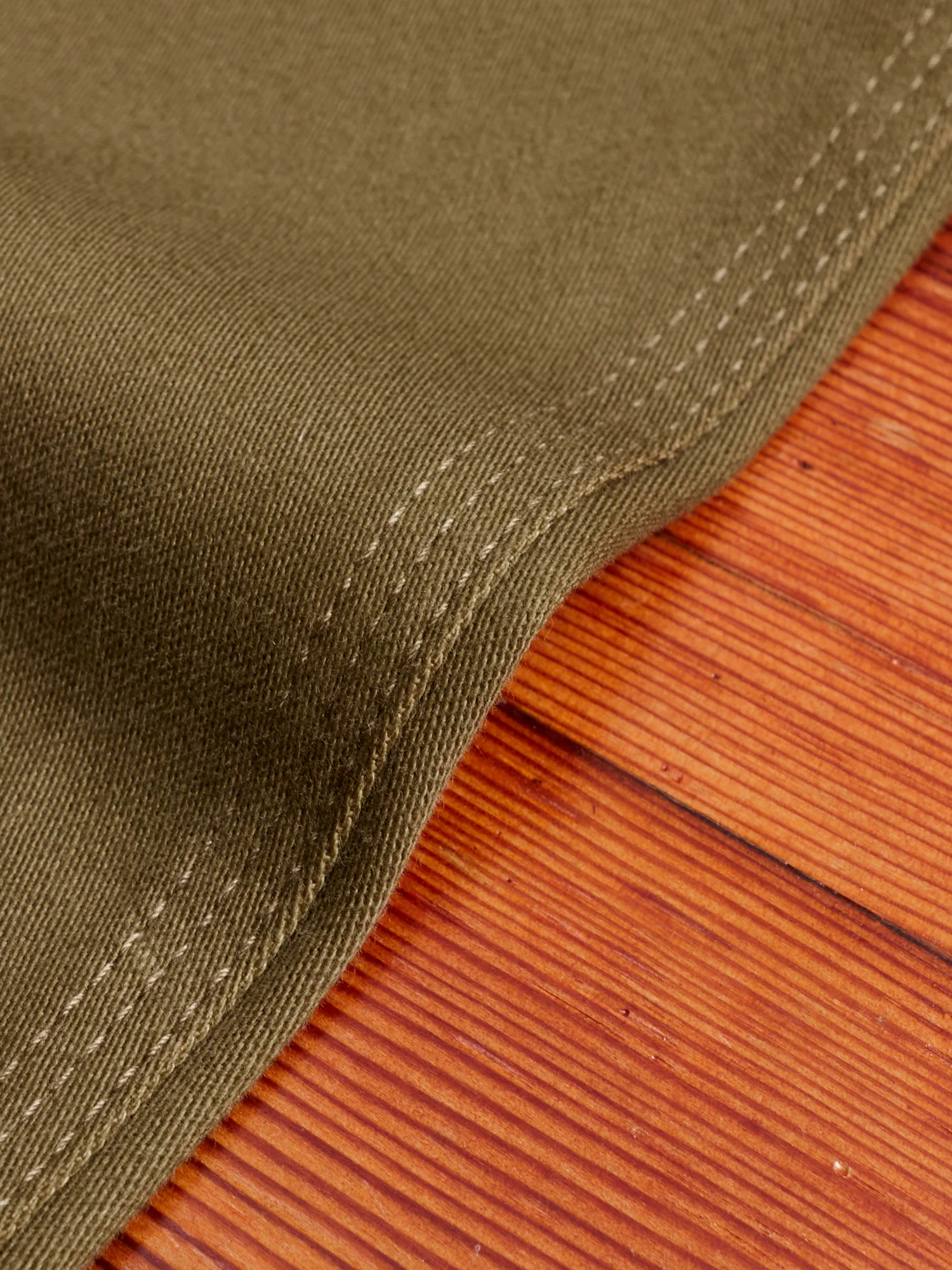 Fall Leaf Tough Pants in Olive Work Satin - Image 8