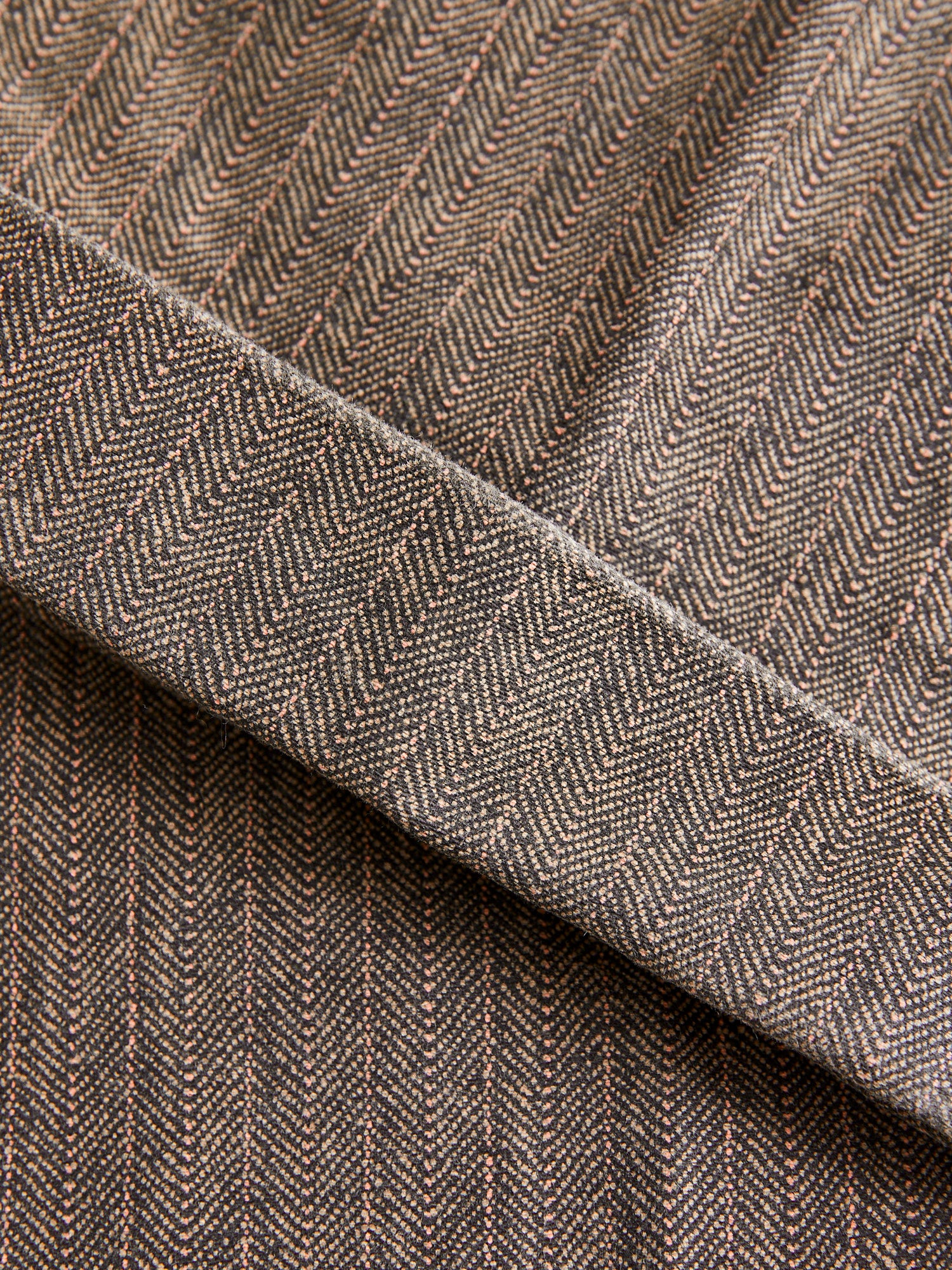 Farmer Moleskin Herringbone Trouser in Charcoal - Image 8