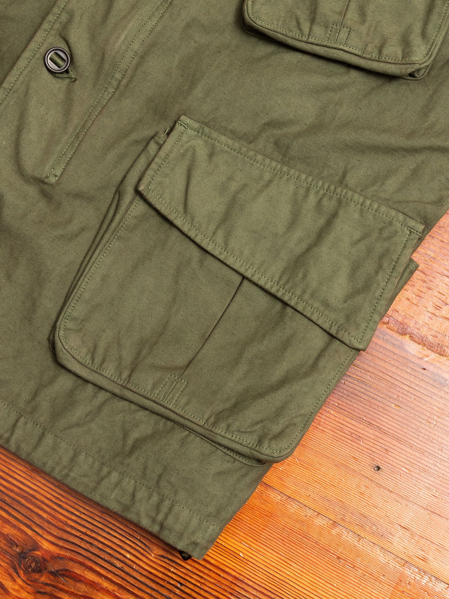 Fatigue Long Jacket in Olive - Image 7