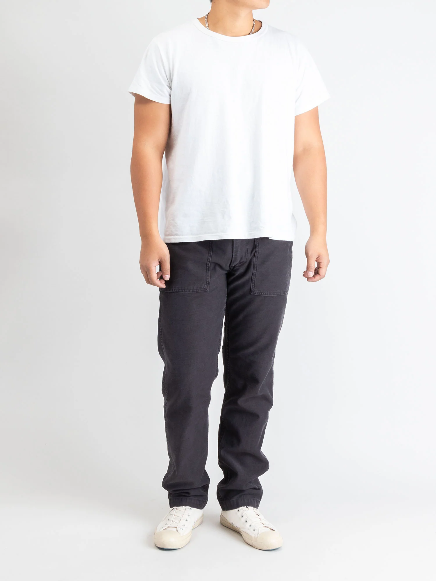 Slim Fatigue Pants in Black Stone - Image 12