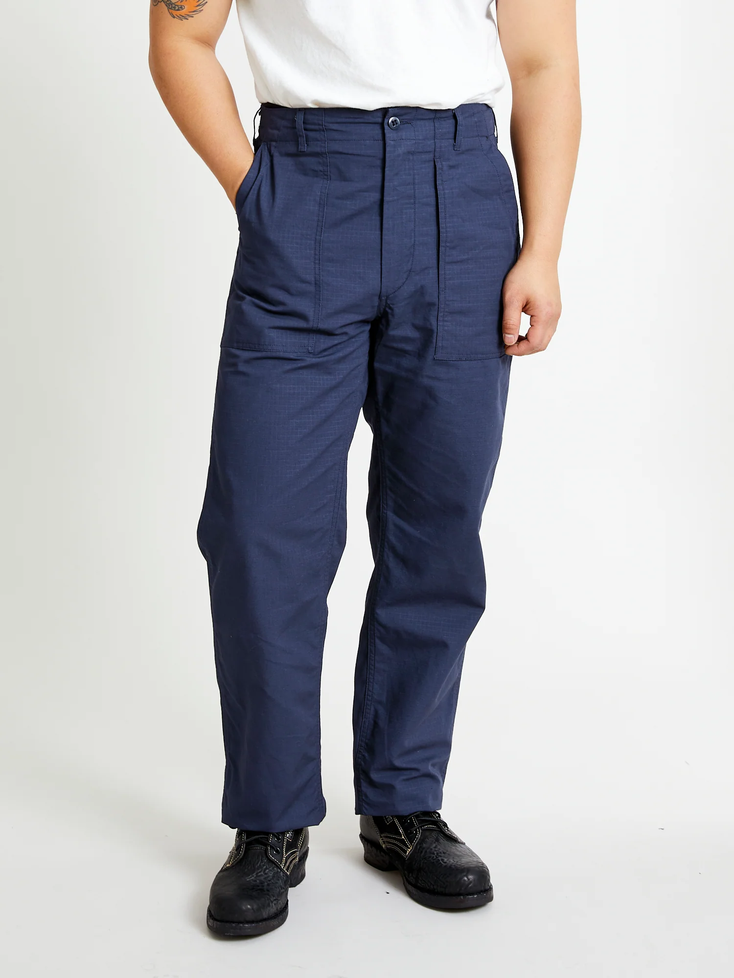 Fatigue Pants in Dark Navy Ripstop - Image 2