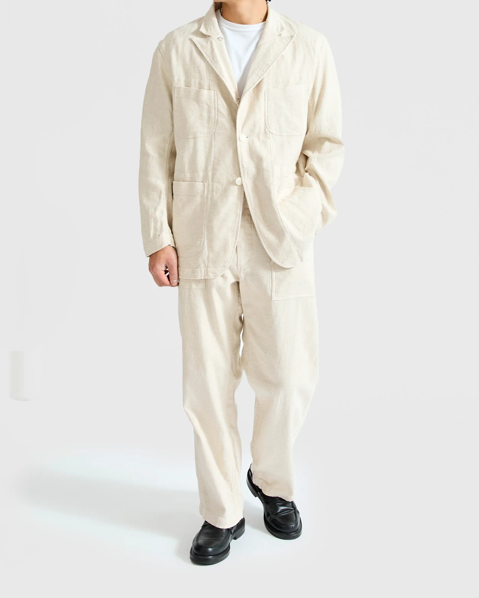 Fatigue Pants in Natural Cotton Linen Java Cloth - Image 11