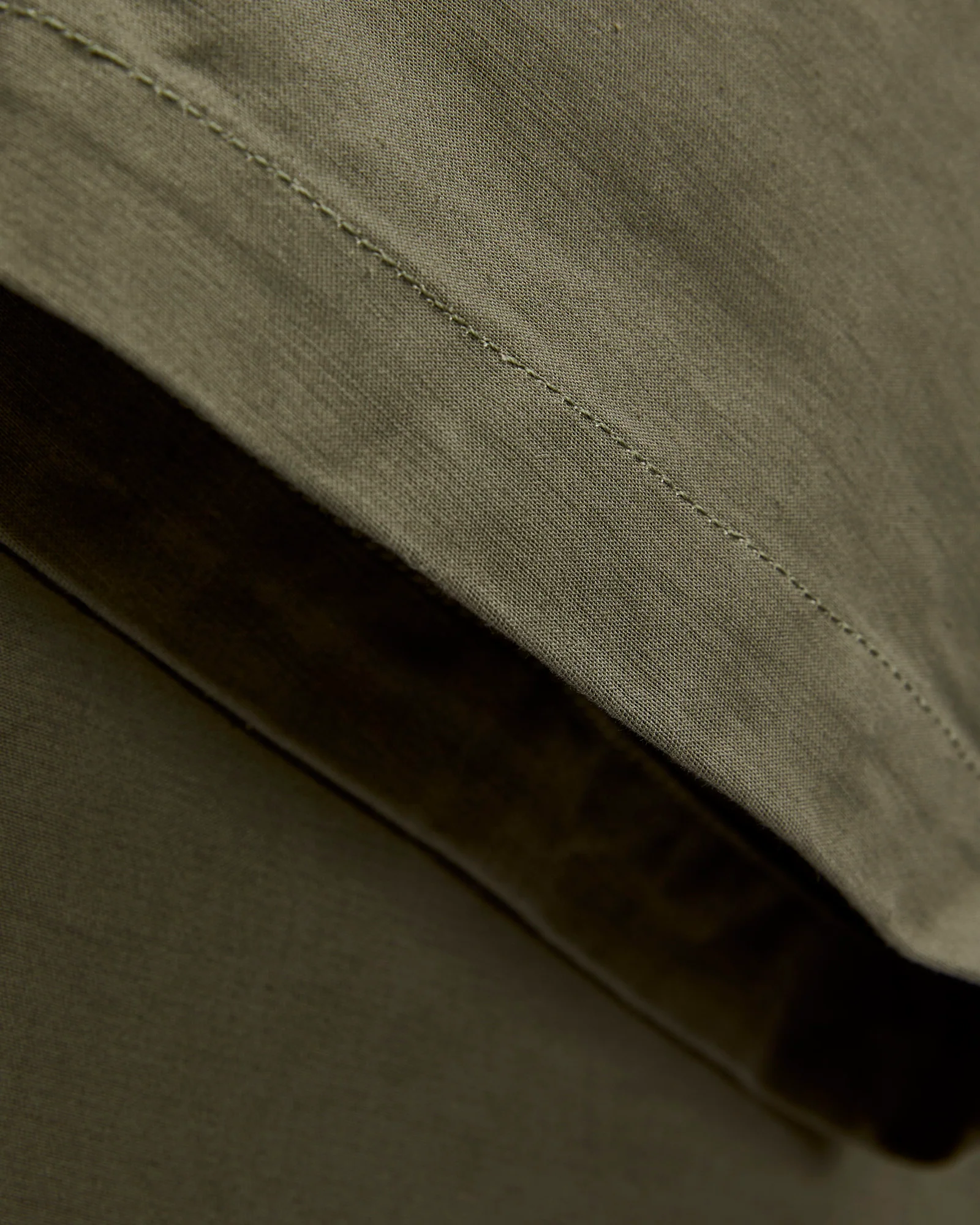 Fatigue Pants in Olive Cotton Double Cloth - Image 8