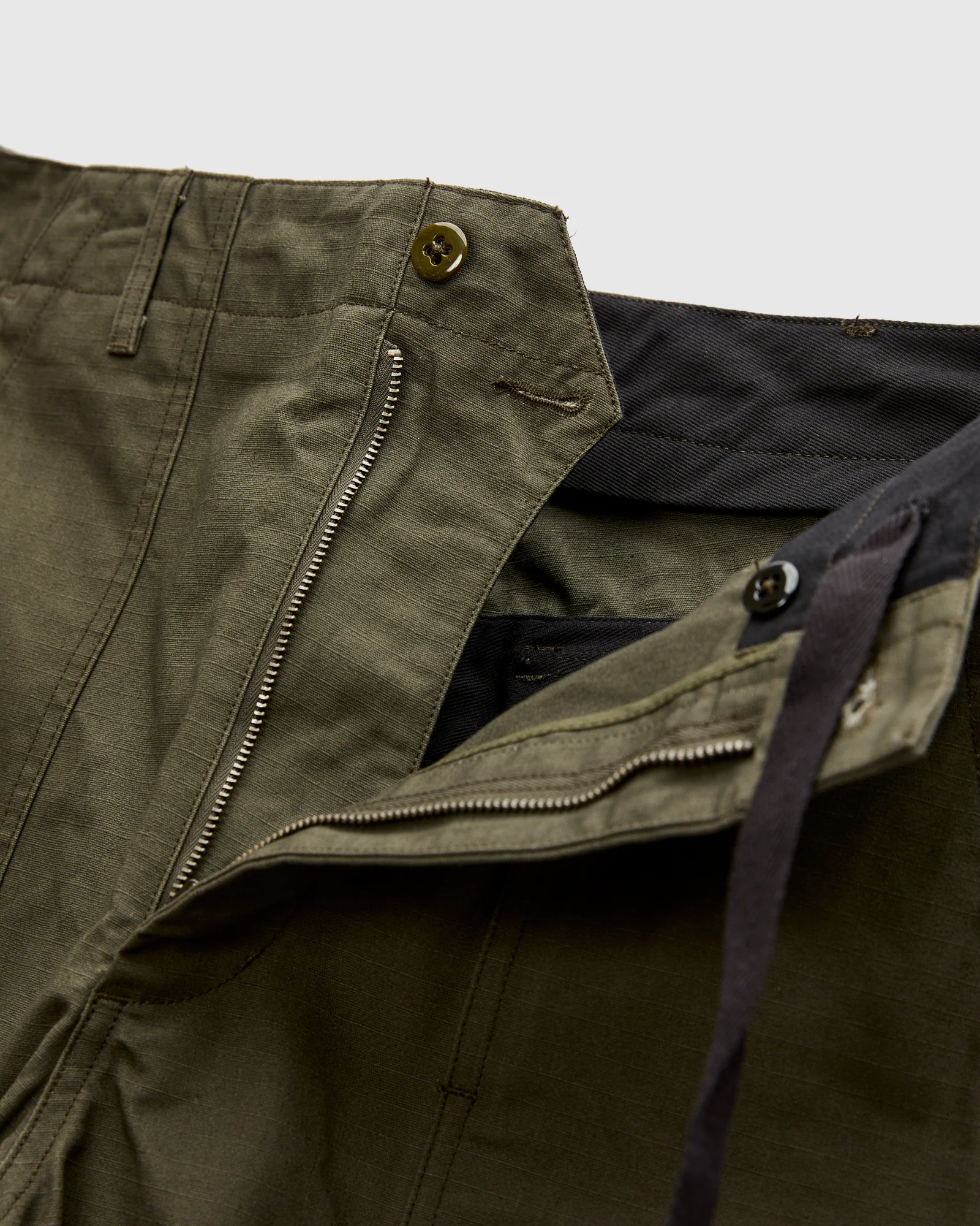 Fatigue Pants in Olive Heavyweight Cotton Ripstop - Image 6