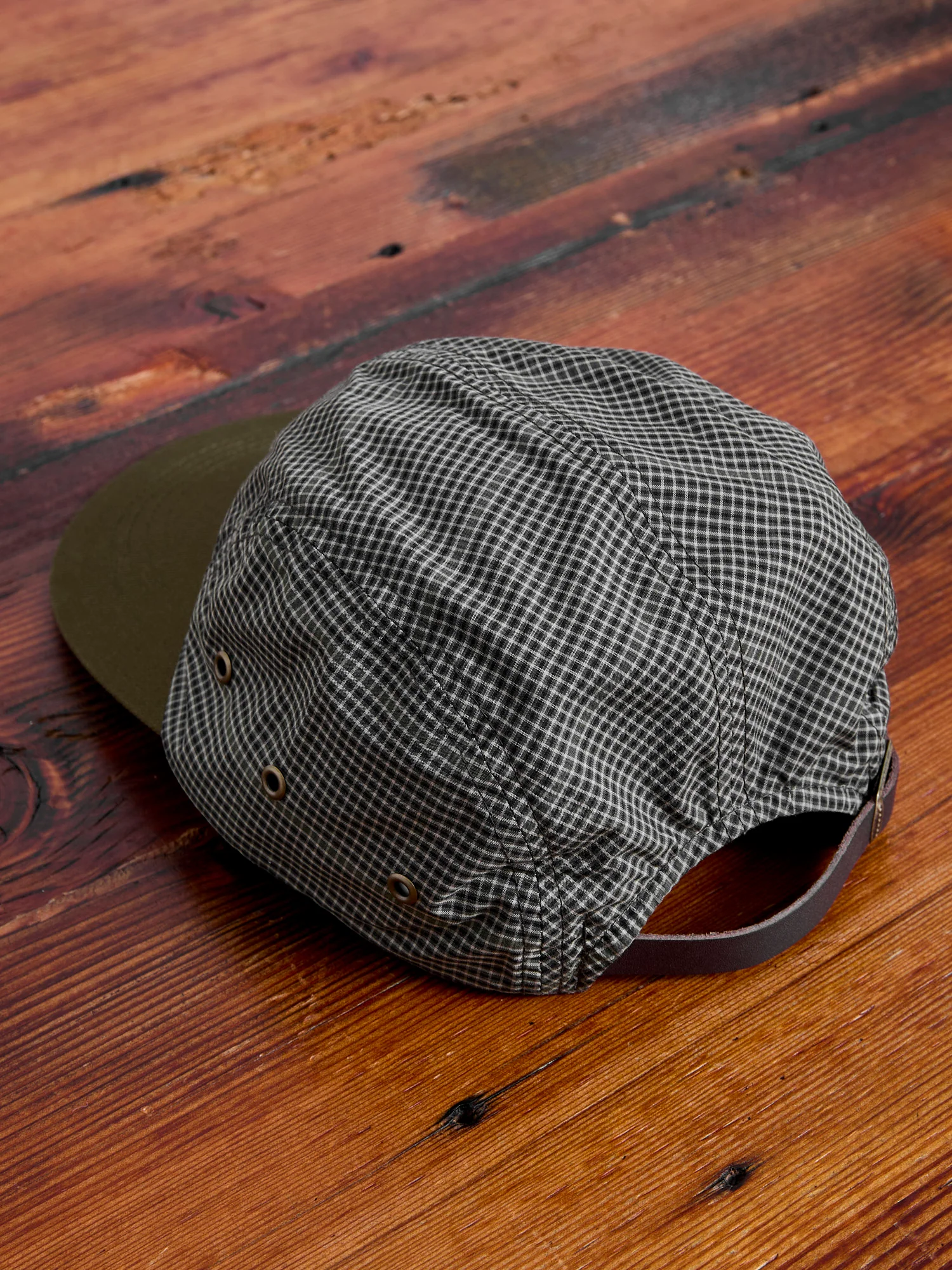 Fishing Cap in Olive Plaid - Image 2