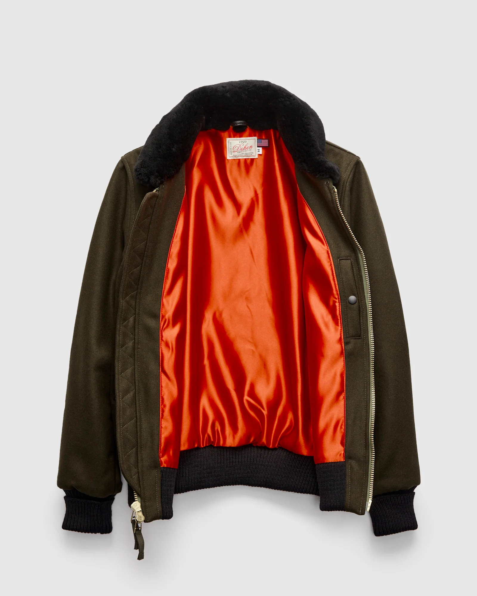 Flyers Club Jacket in Loden Green - Image 3