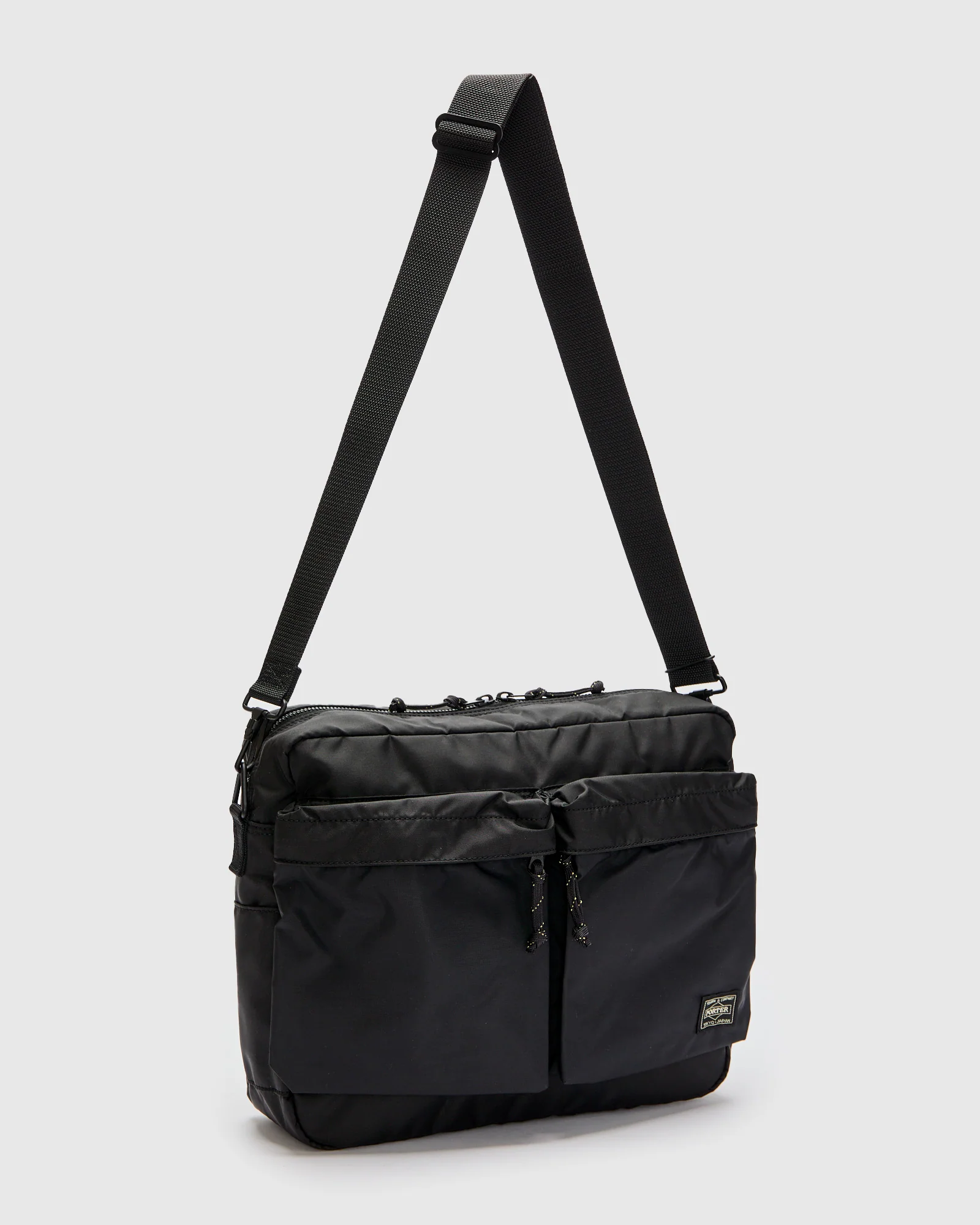 7415 "Force" Shoulder Bag in Black