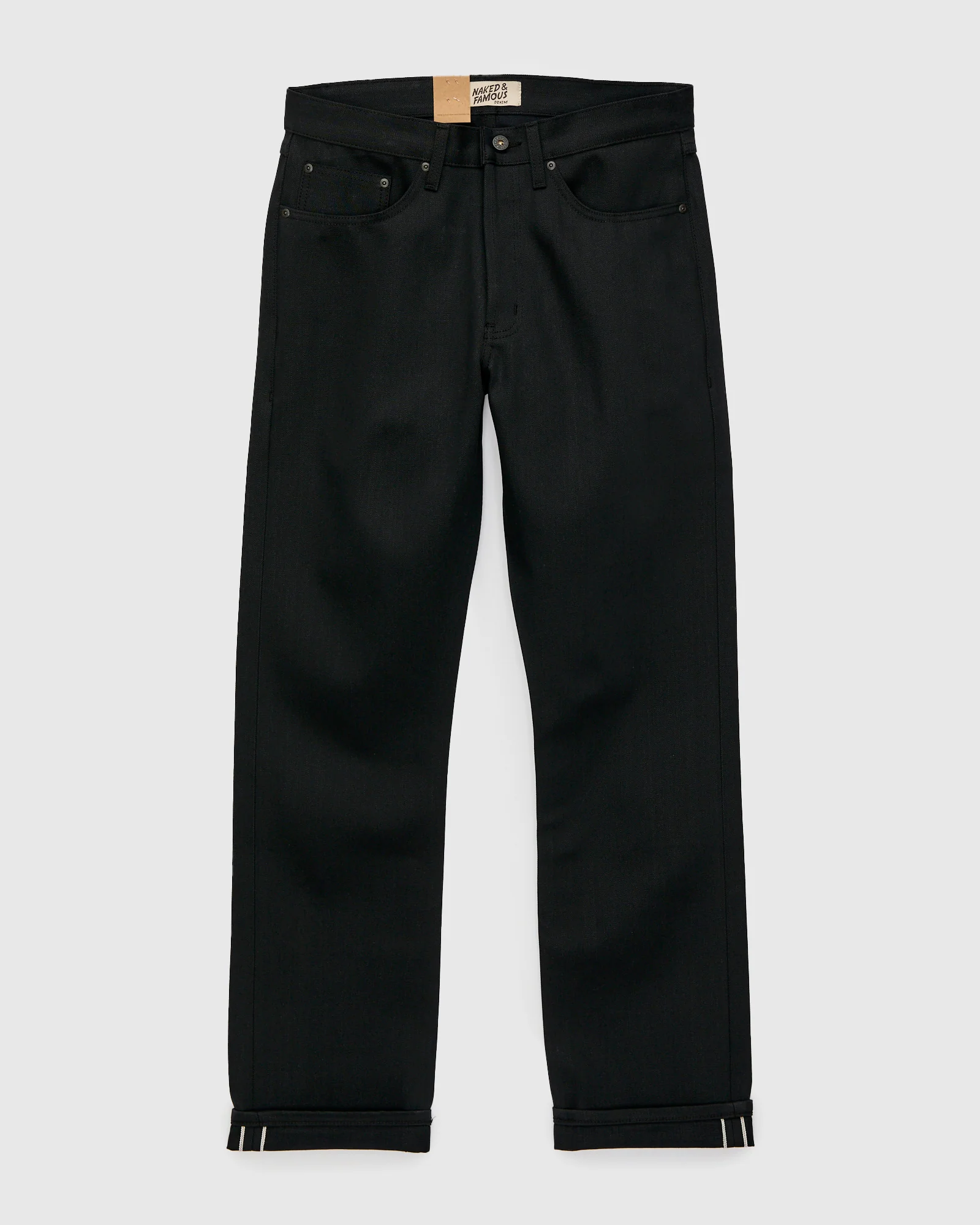 "Forever Black" 12.5oz No-Fade Selvedge Denim - True Guy Fit - Image 2