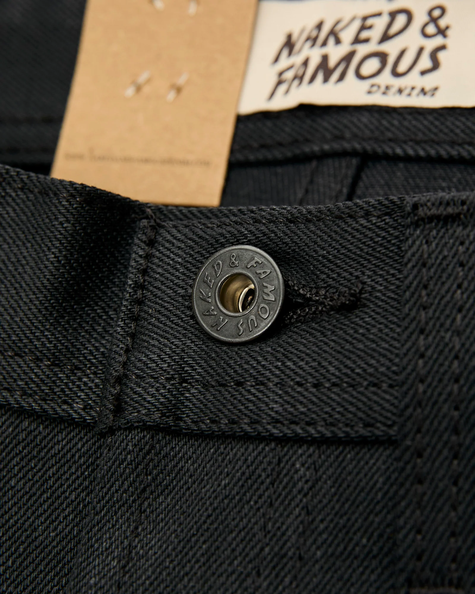 "Forever Black" 12.5oz No-Fade Selvedge Denim - Weird Guy Fit - Image 9