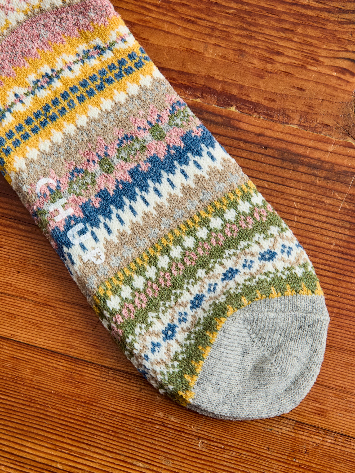 Four Seasons Sock in Khaki - Image 3