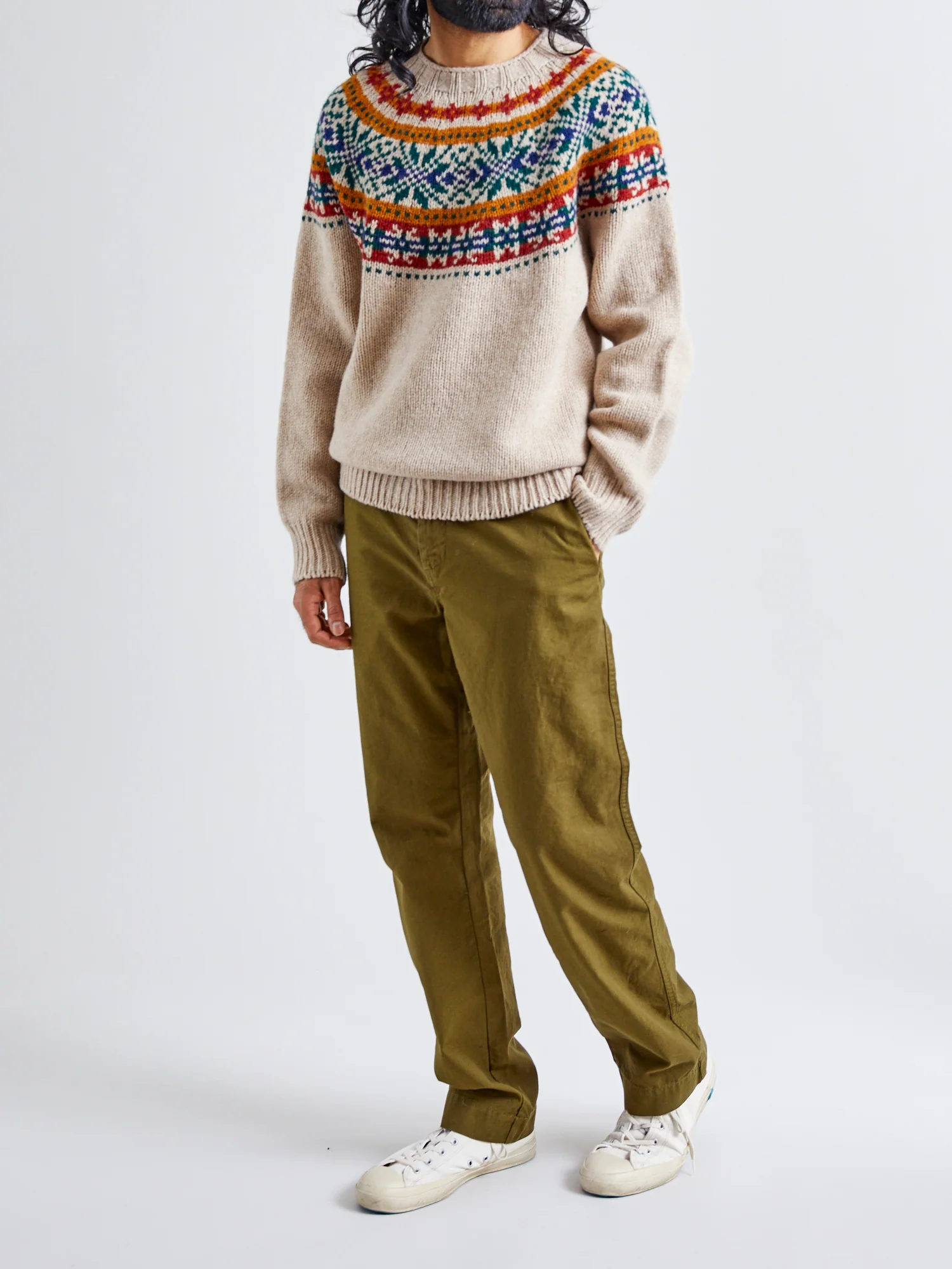 "Fragments Of Light" Knit Sweater in Biscuit - Image 7