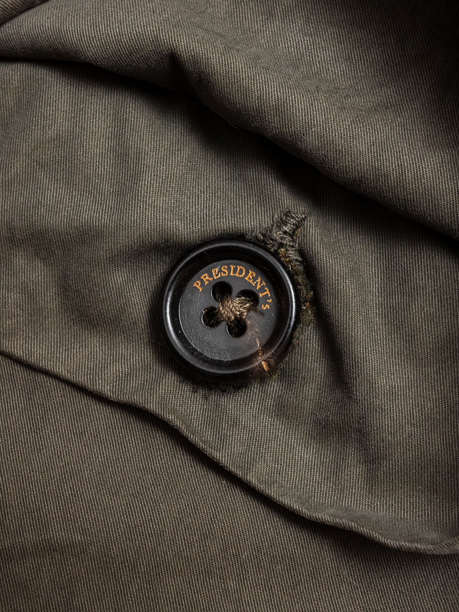 Garment Dyed Cargo Trousers in Army Green - Image 11