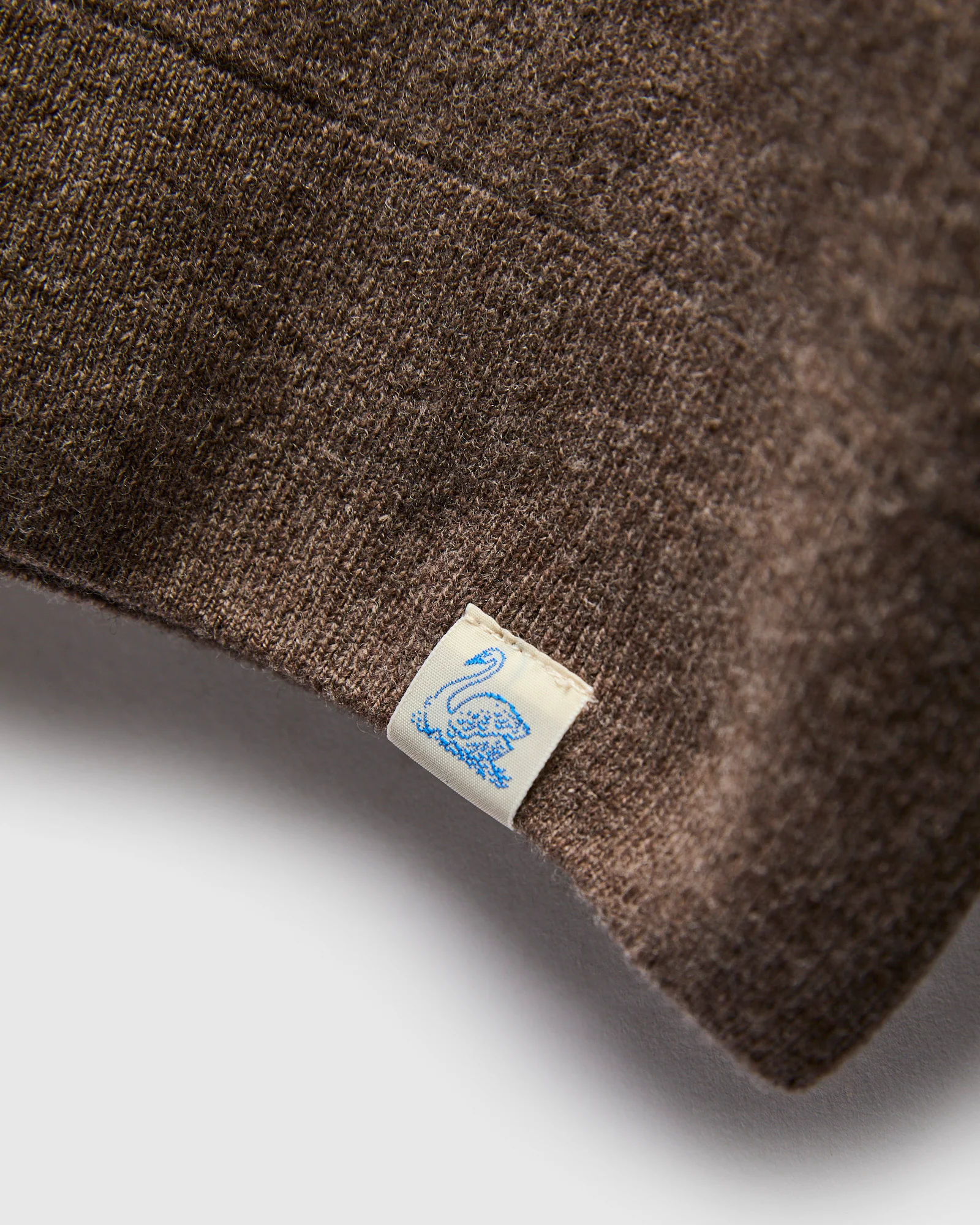 Wool-Silk-Cashmere Long Sleeve Polo in Grain - Image 4