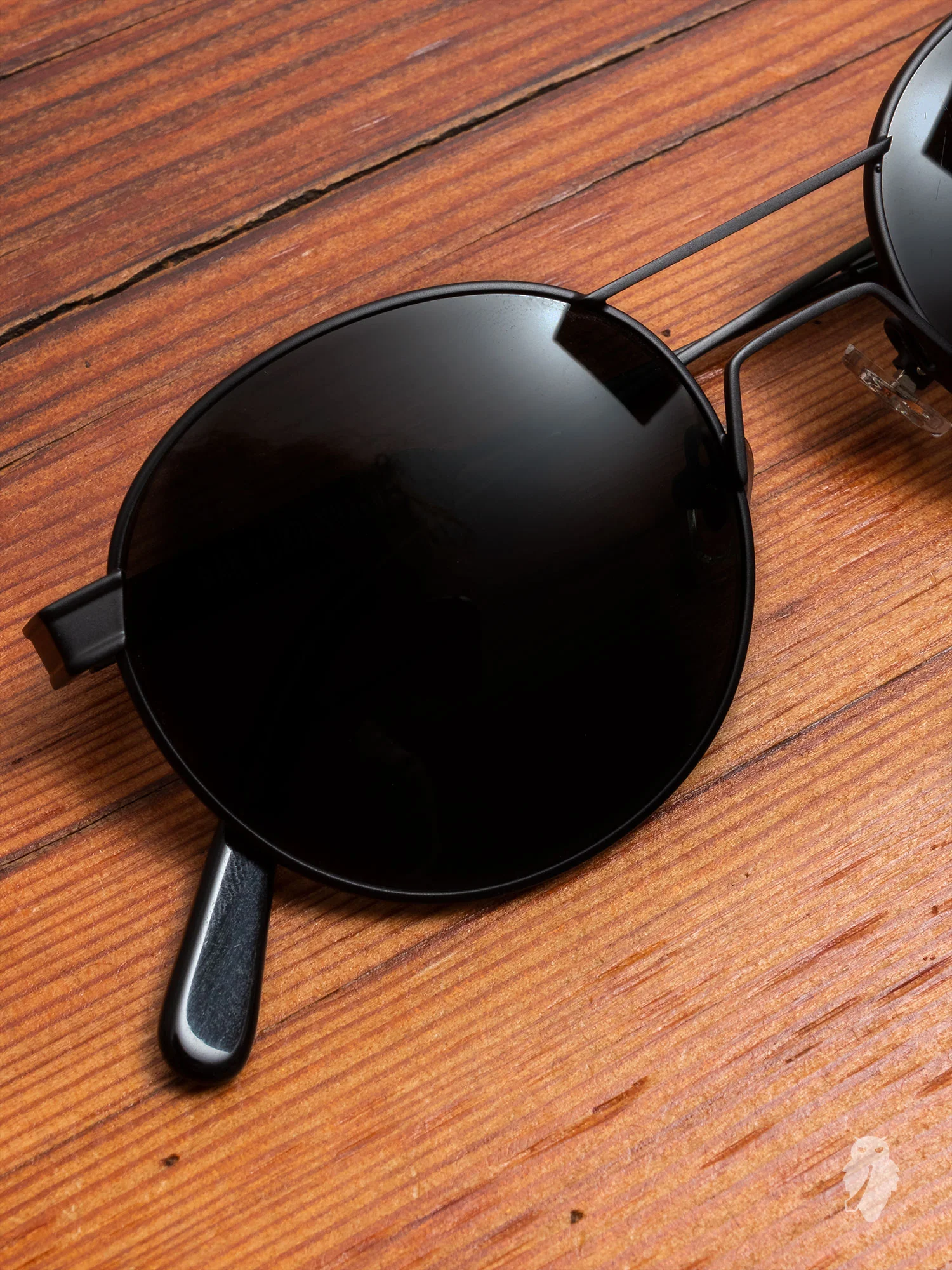 "Green" Sunglasses in Matte Black - Image 2