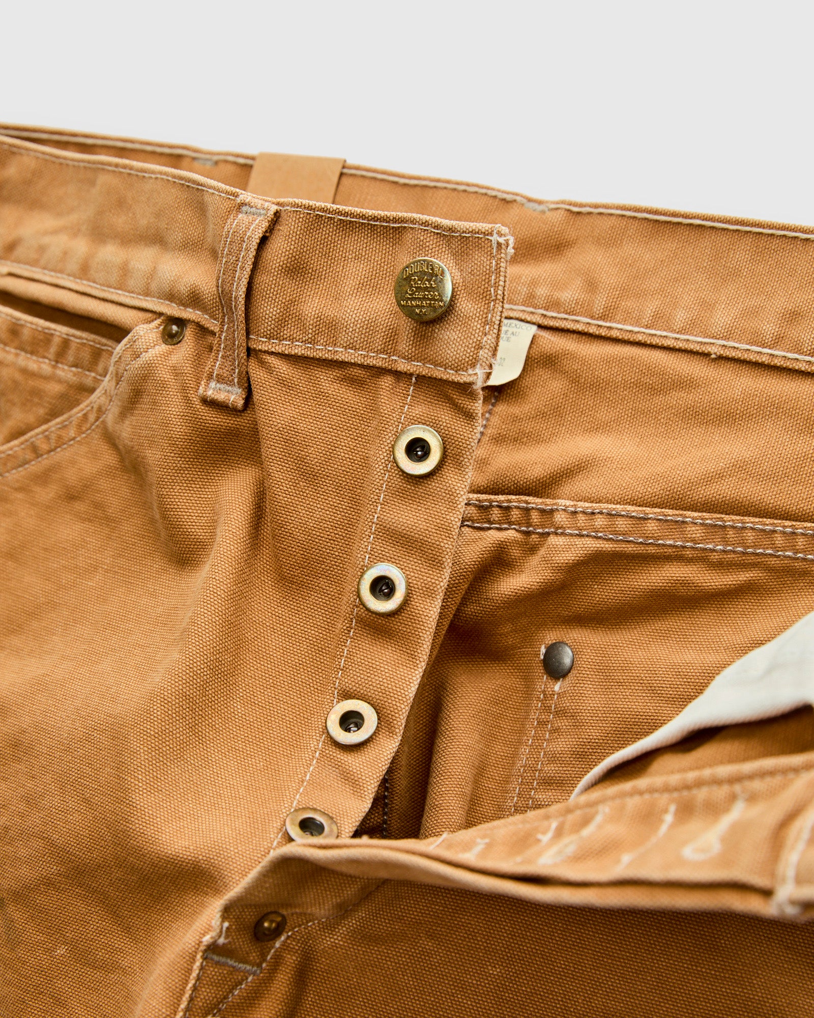 Hamilton Carpenter Pants in Distressed Khaki - Image 6