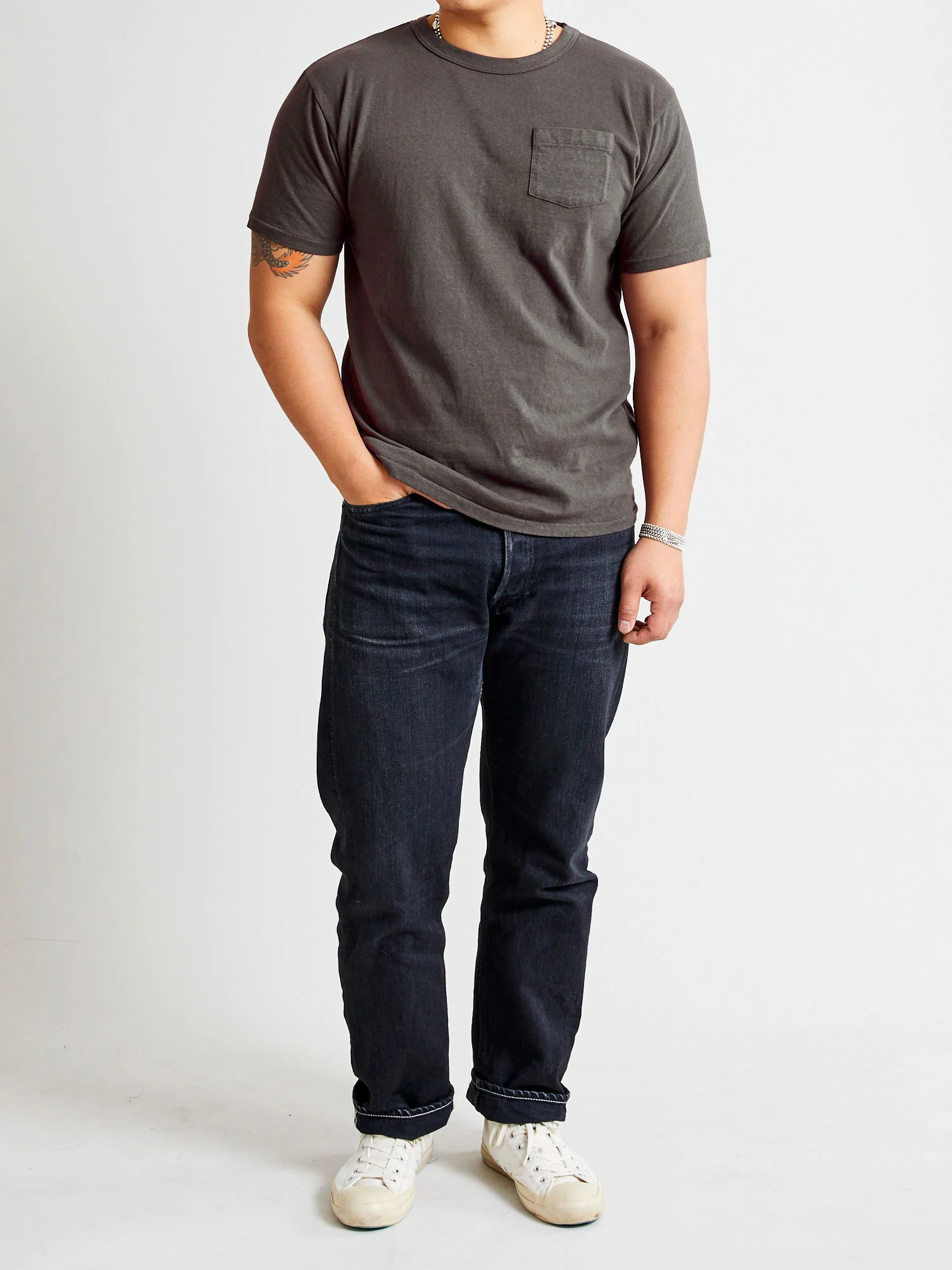 Hanalei Short Sleeve T-Shirt in Kokushoku Black - Image 8