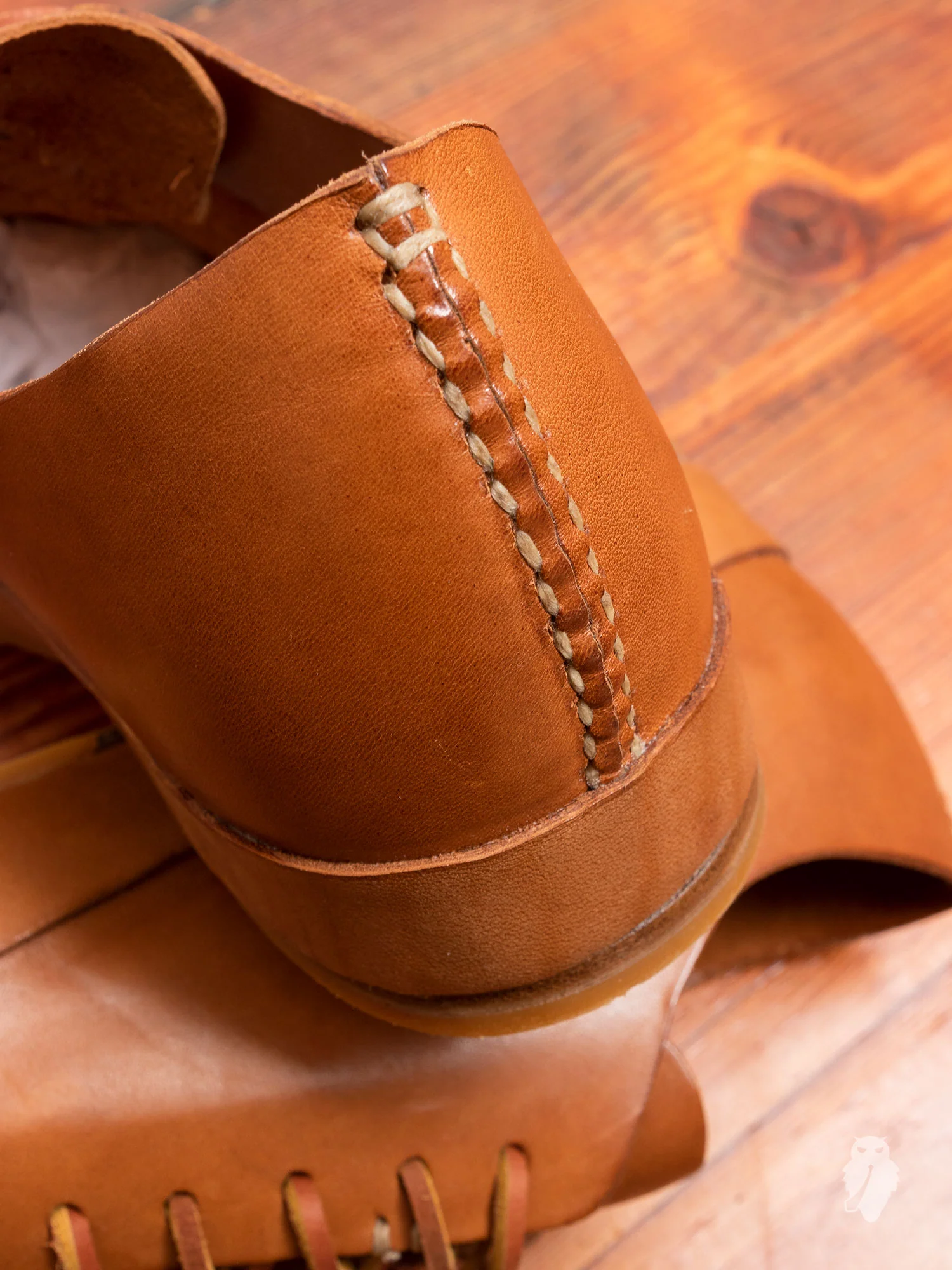 Hand Sewn Low-Top Sneaker in Tan - Image 6