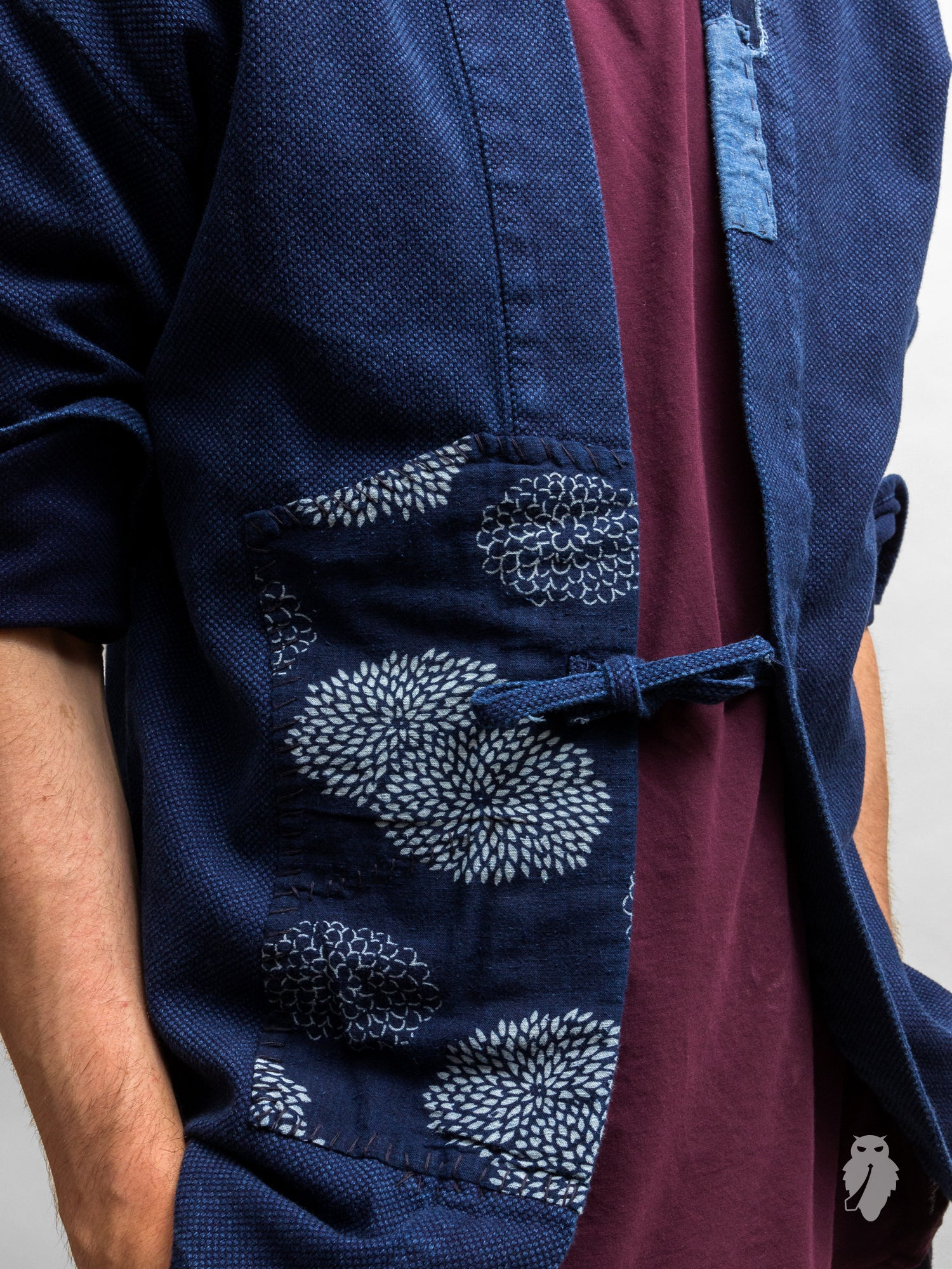 Haori Sashiko Shirt in Indigo Kofu Remake - Image 5